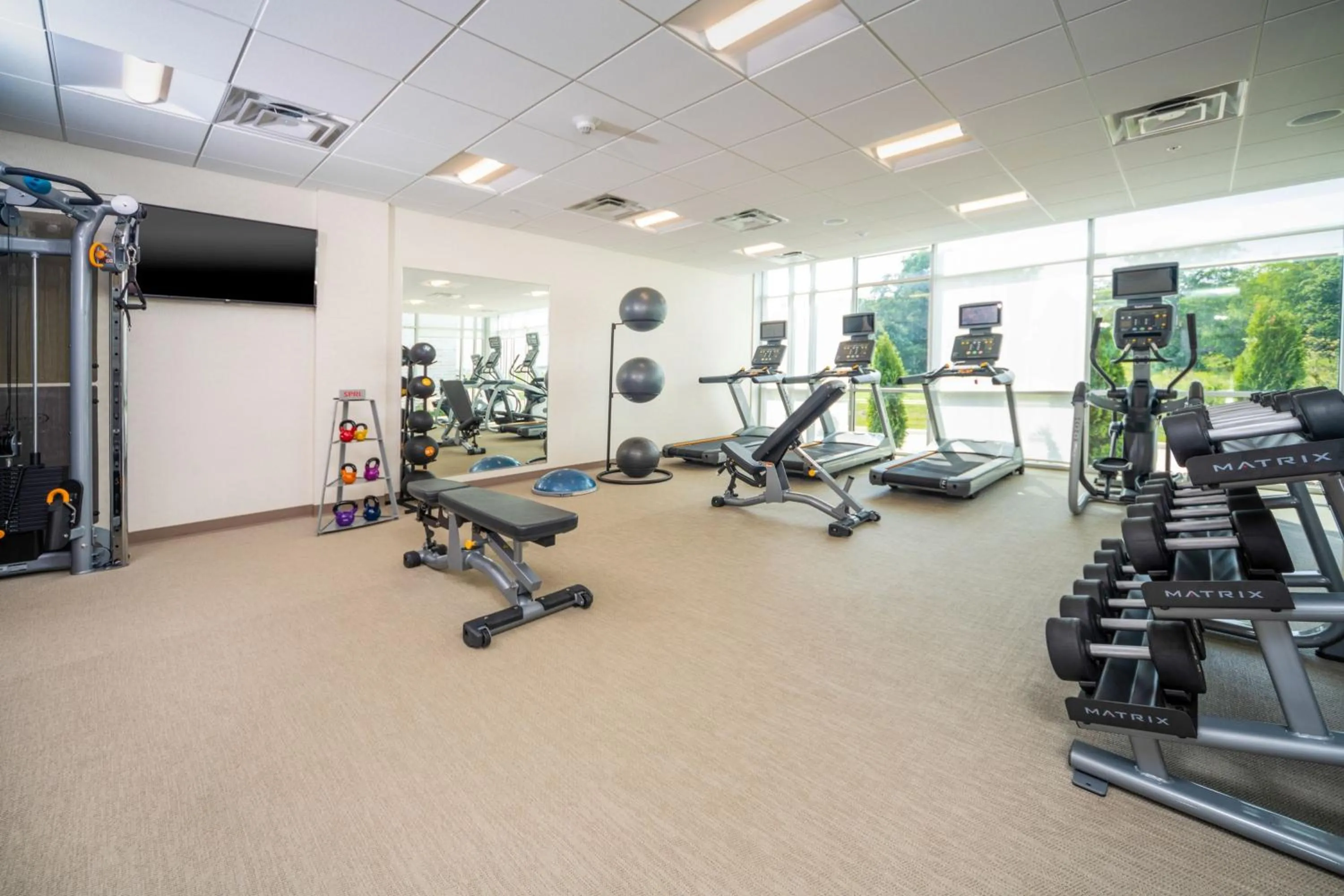 Fitness centre/facilities in SpringHill Suites by Marriott Kenosha