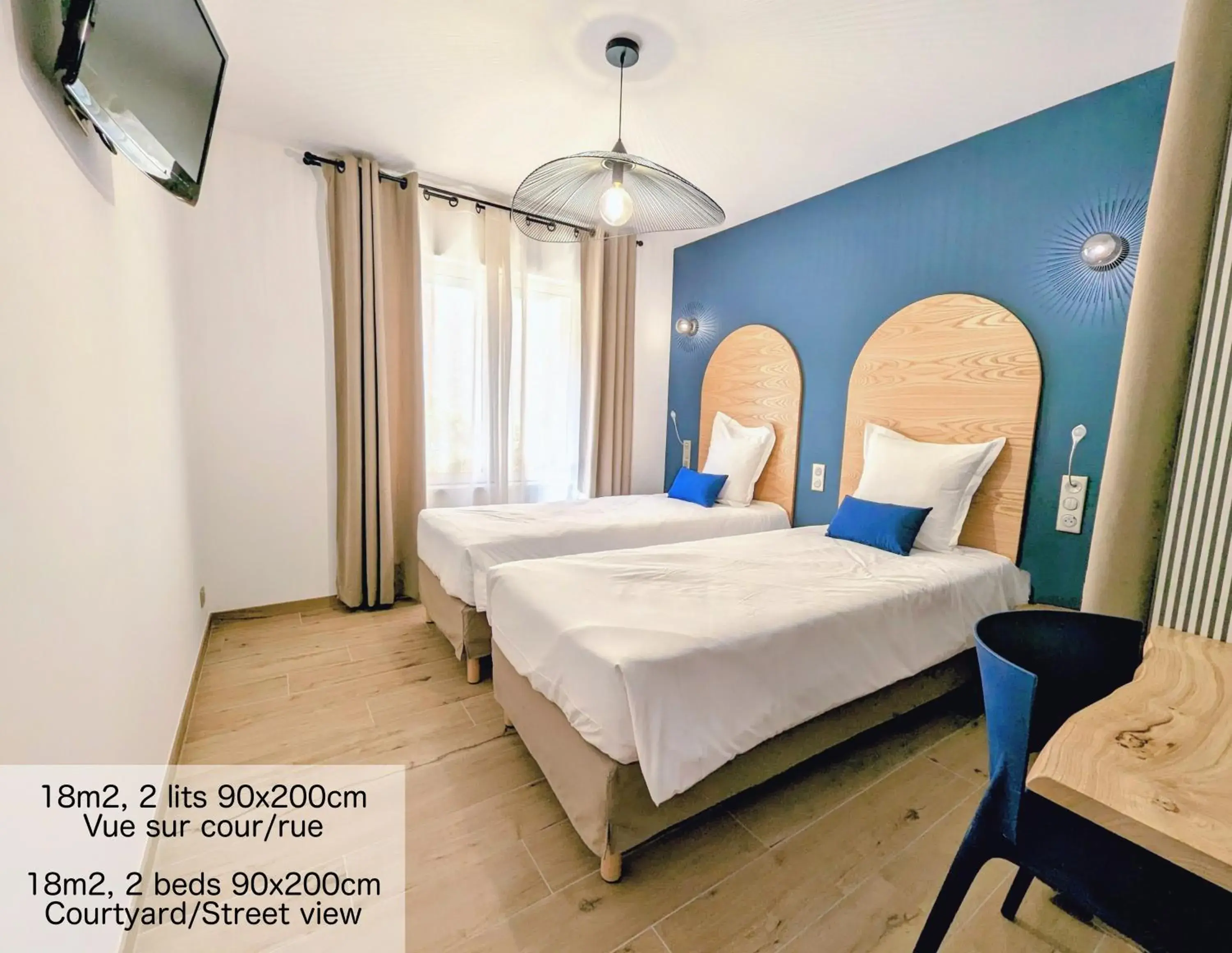 Standard Twin Room - Ground floor in Hôtel Flor Standard Twin Room - Ground floor in Hôtel Flor