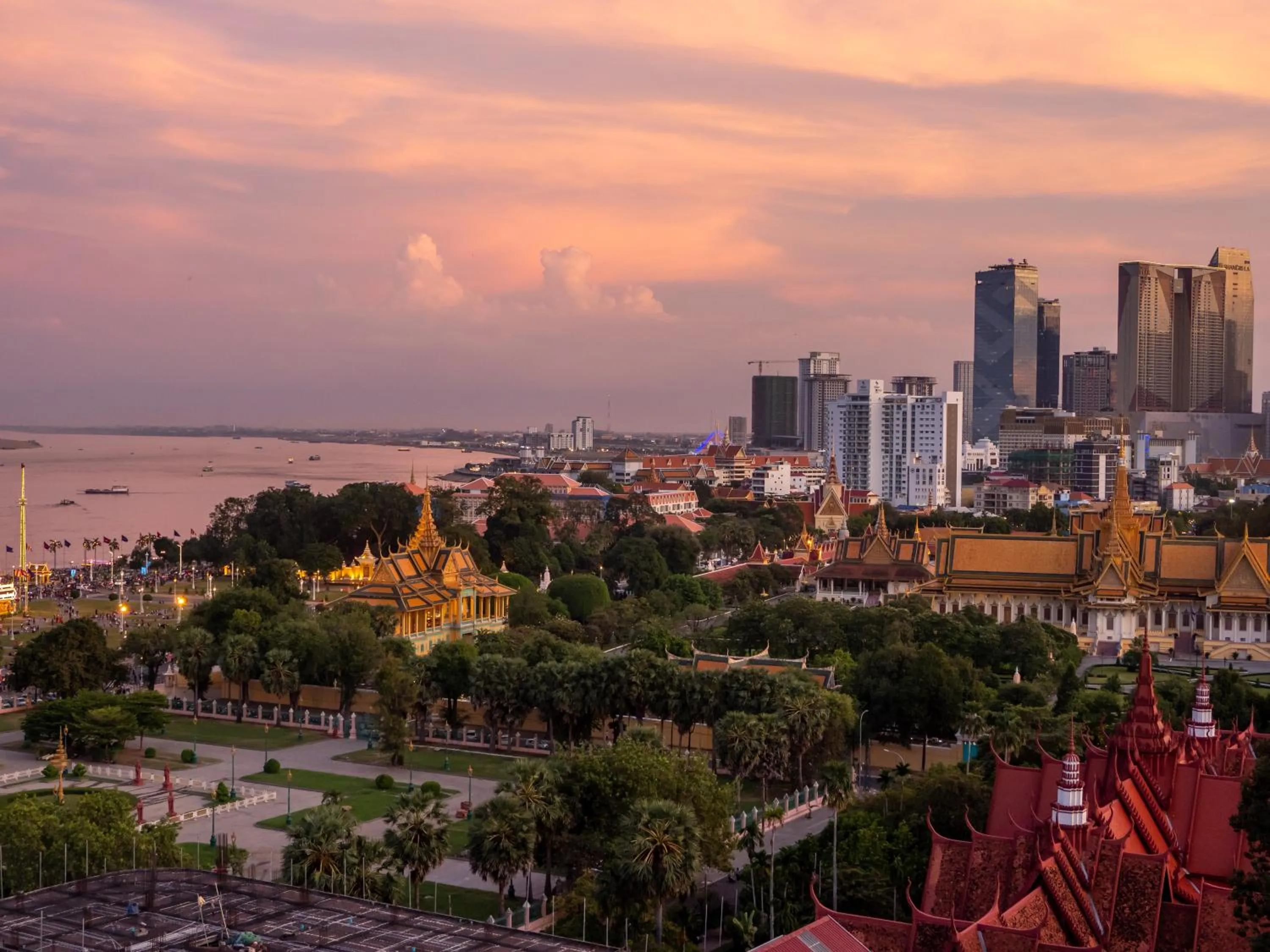 City view in Hyatt Regency Phnom Penh