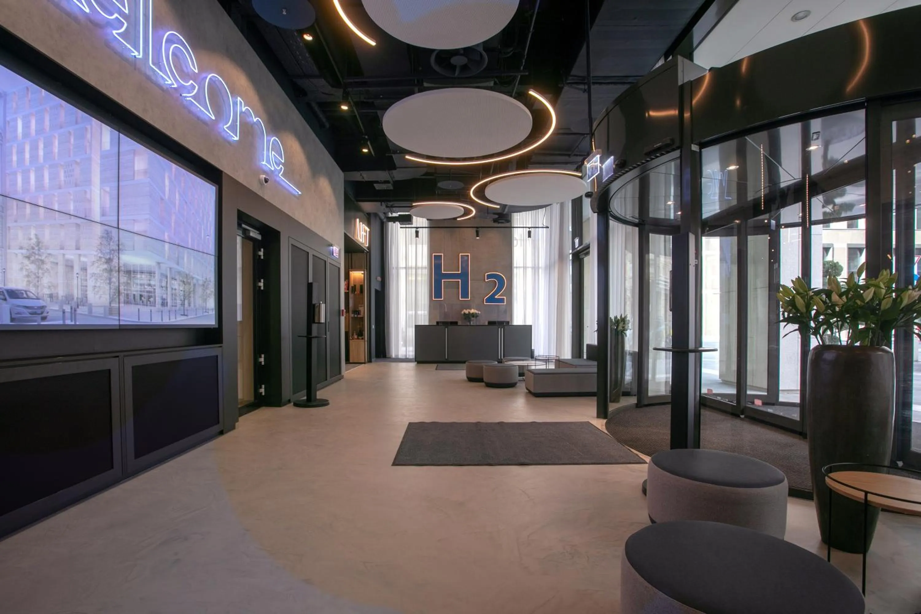 Lobby or reception in H2 Hotel Budapest