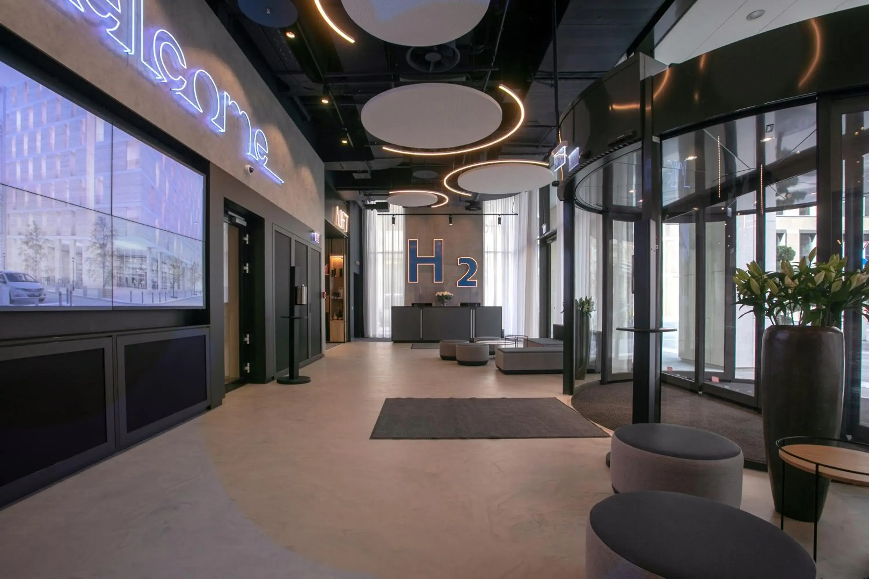 Lobby or reception in H2 Hotel Budapest Lobby or reception in H2 Hotel Budapest