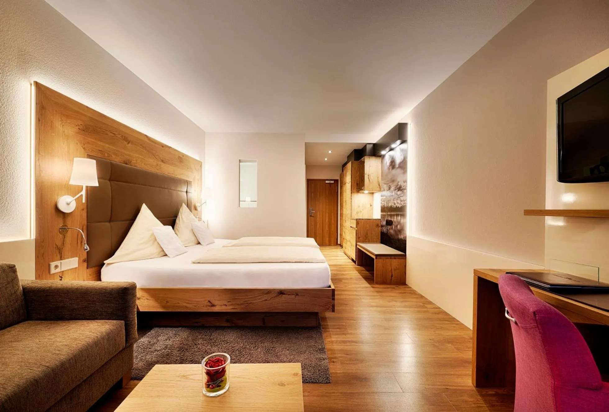 Photo of the whole room, Bed in Hotel Kronelamm im Schwarzwald