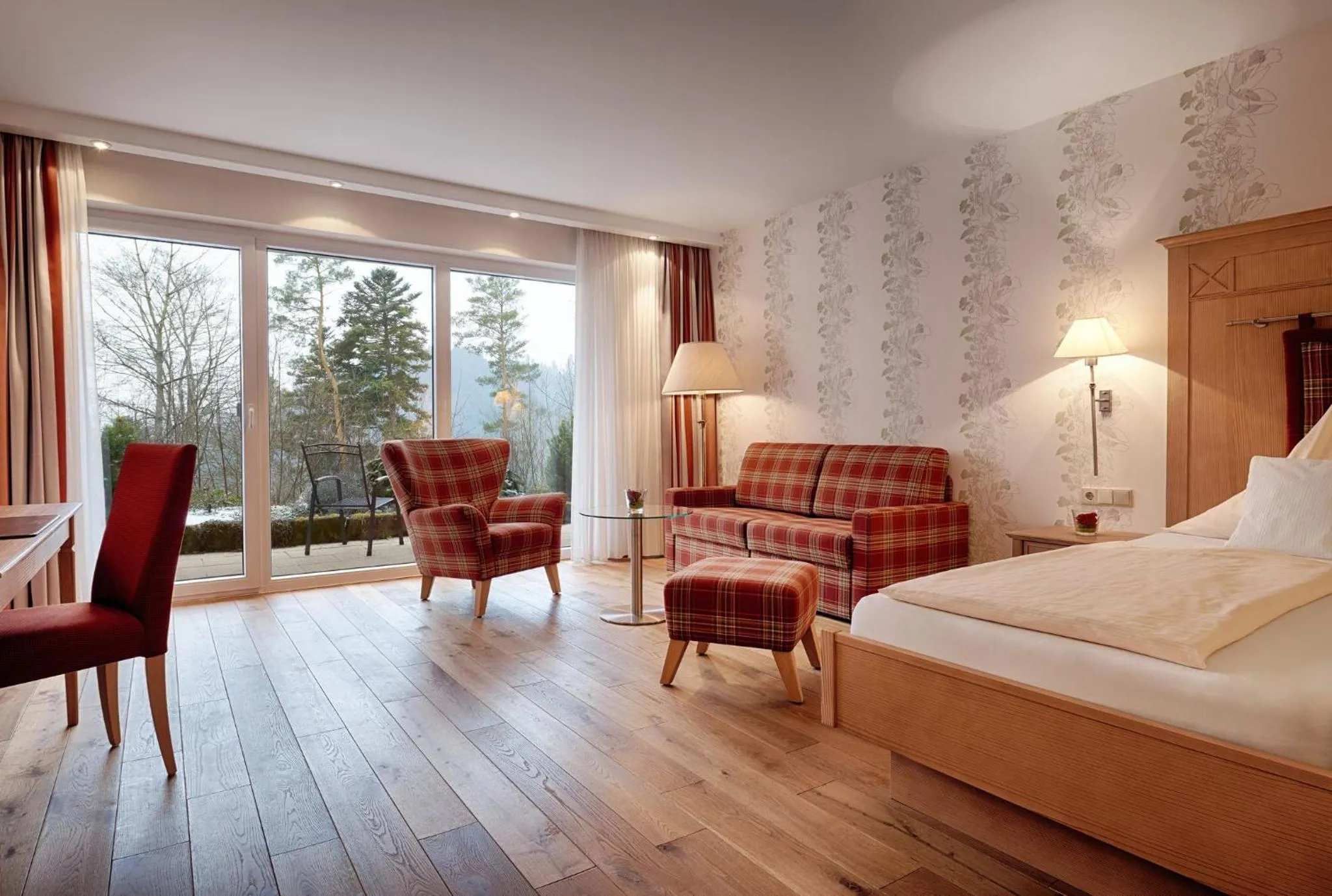 Photo of the whole room, Bed in Hotel Kronelamm im Schwarzwald