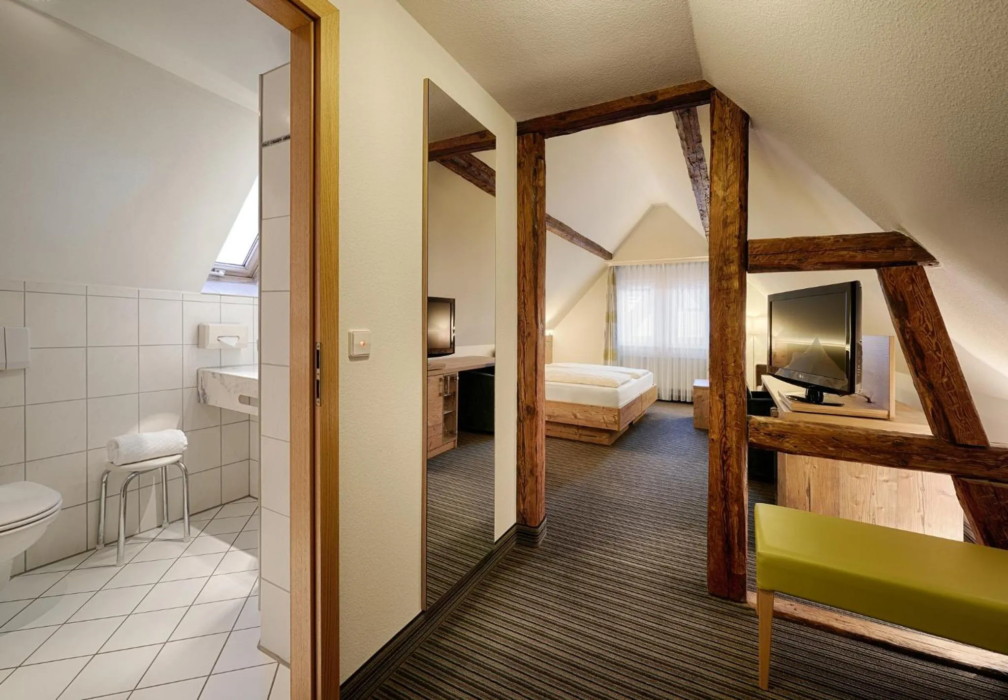 Photo of the whole room, Bed in Hotel Kronelamm im Schwarzwald