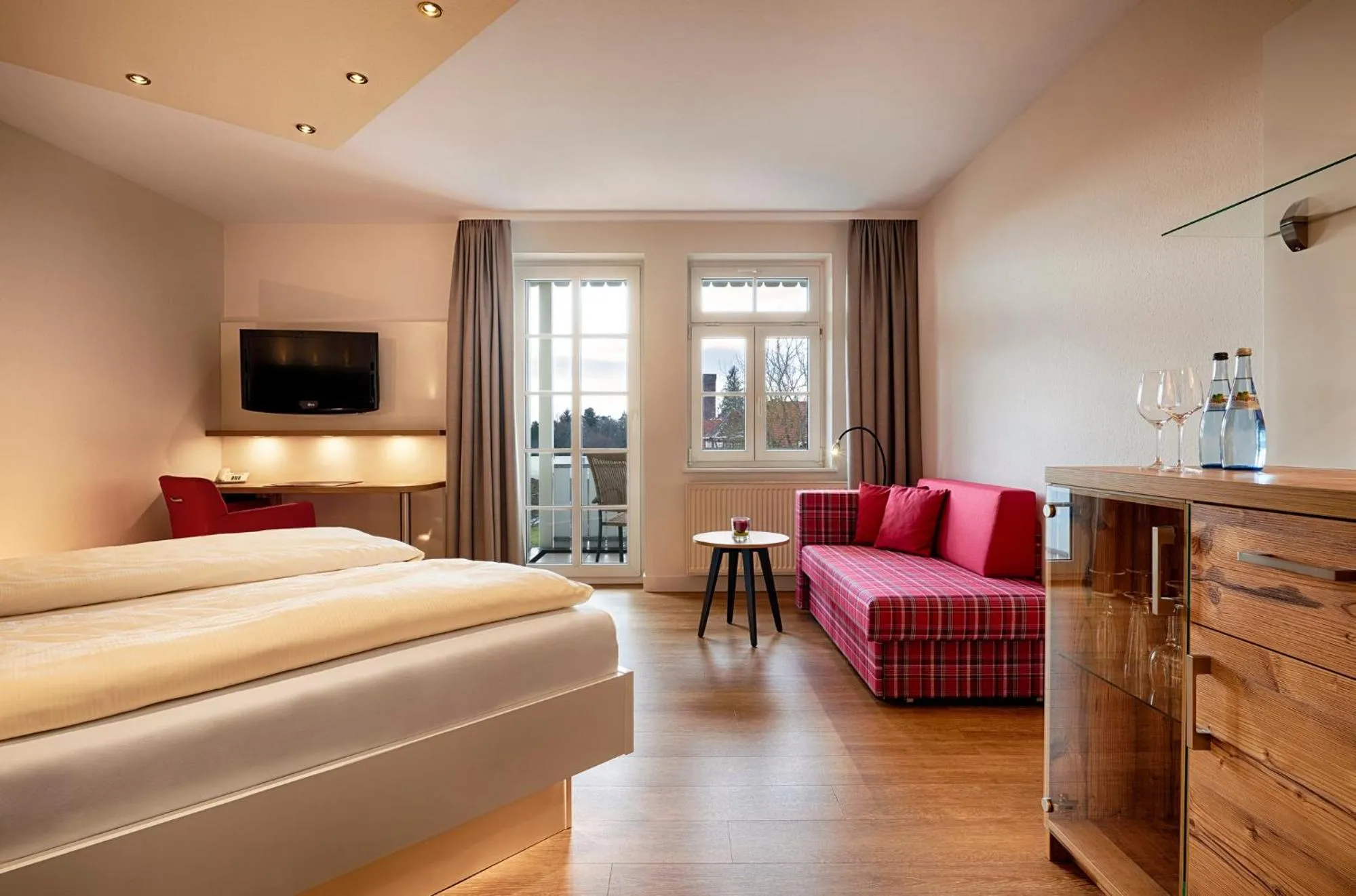 Photo of the whole room, Bed in Hotel Kronelamm im Schwarzwald