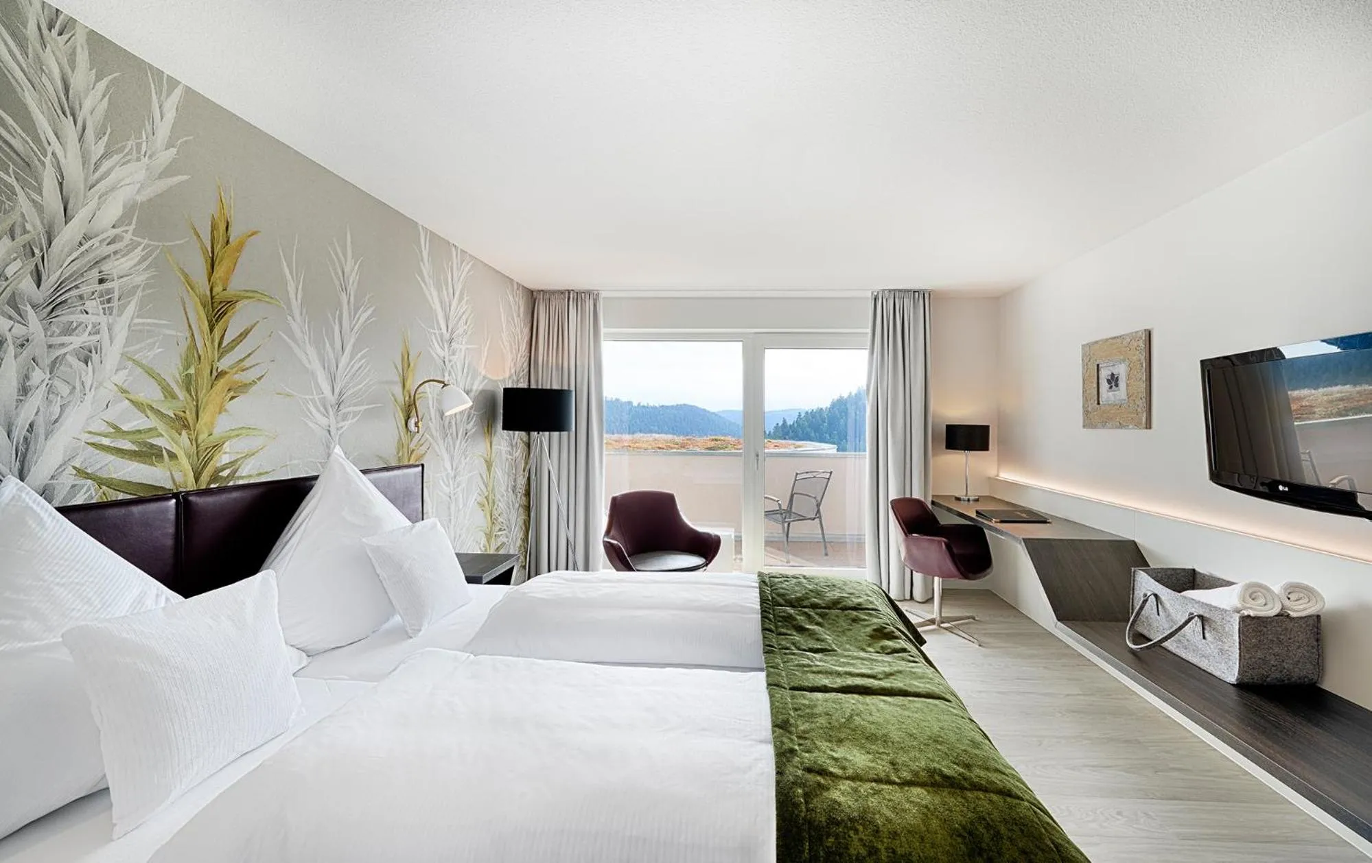 Photo of the whole room, Bed in Hotel Kronelamm im Schwarzwald