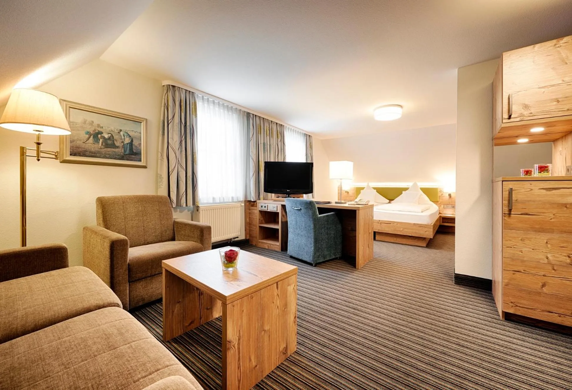 Photo of the whole room, Bed in Hotel Kronelamm im Schwarzwald