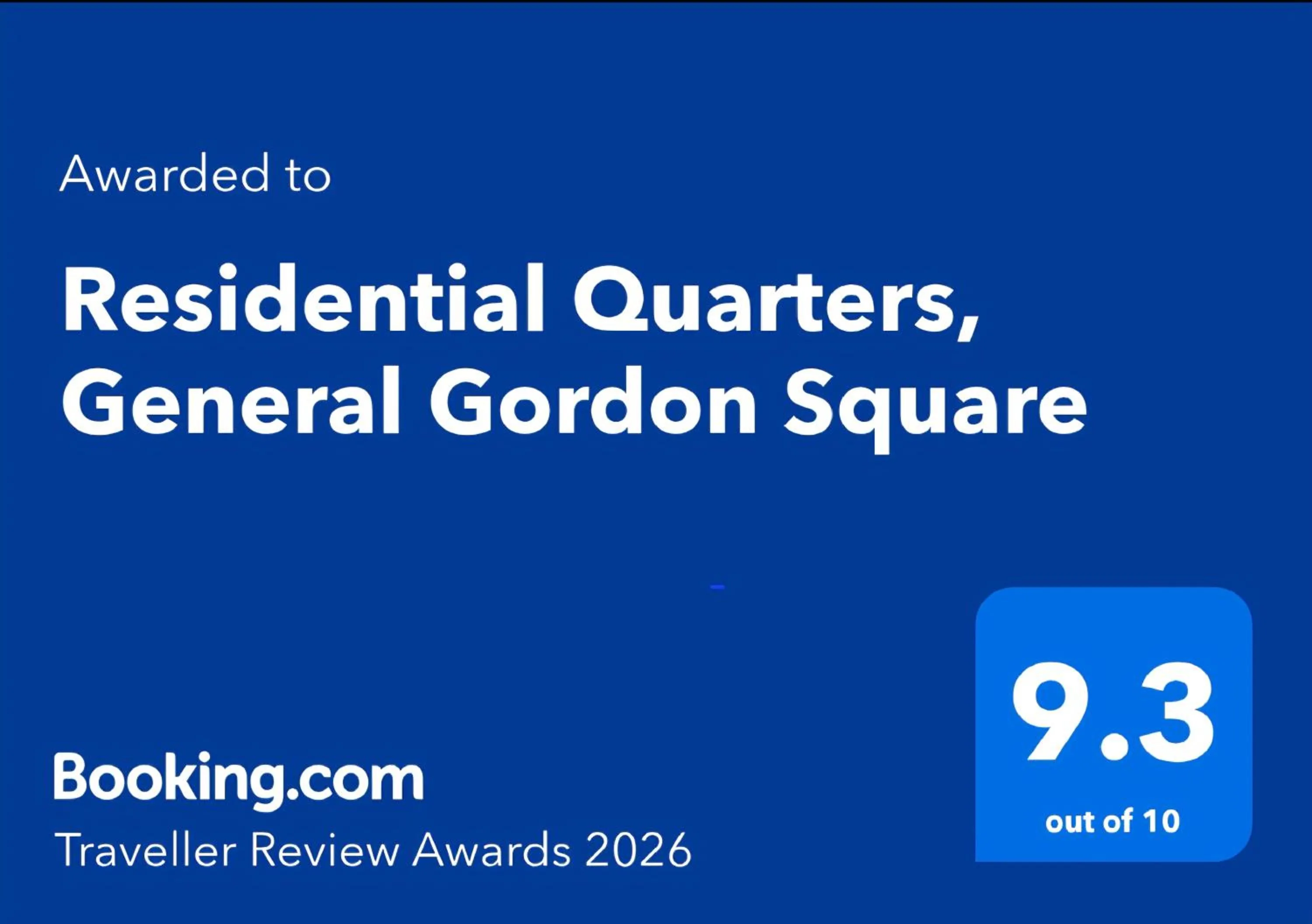 Residential Quarters, General Gordon Square