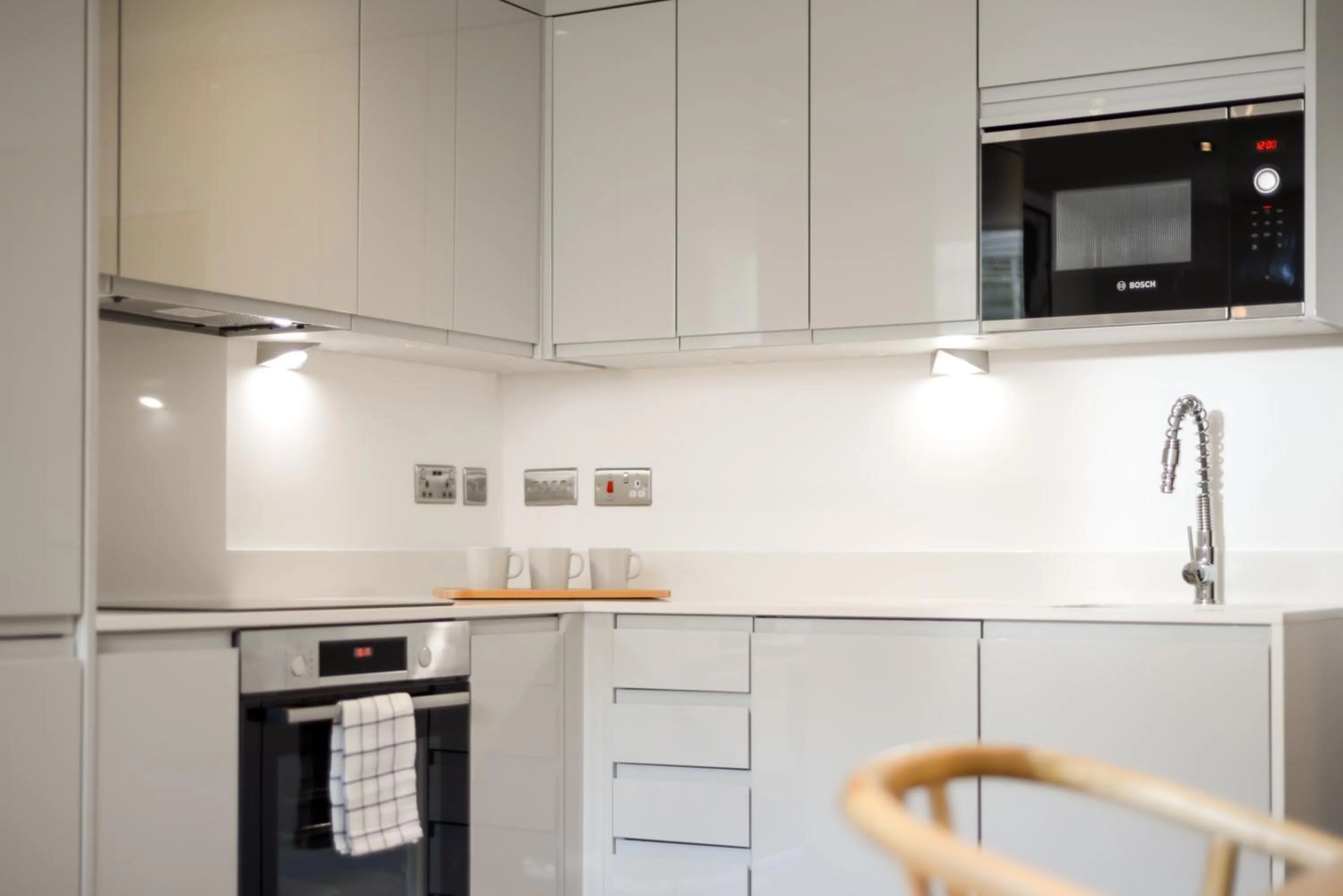 Kitchen or kitchenette in Concorde House Luxury Apartments - Chester