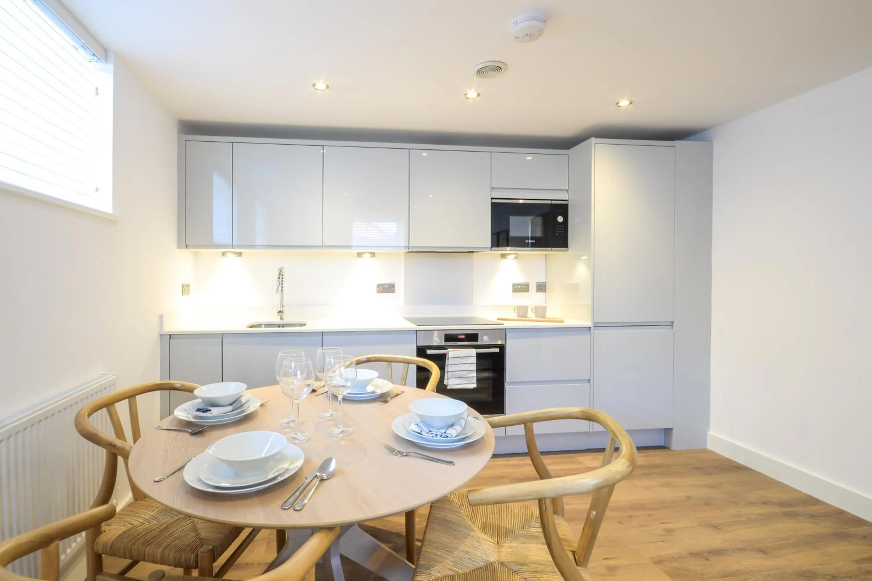 Kitchen or kitchenette in Concorde House Luxury Apartments - Chester