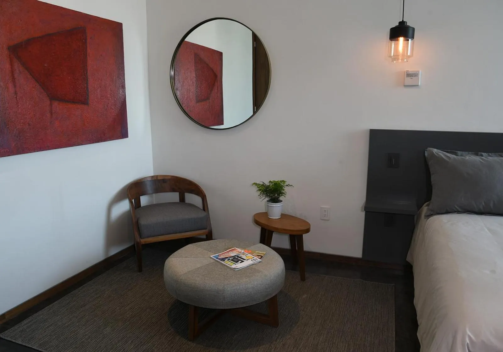 Living room, Bed in Suites BQ