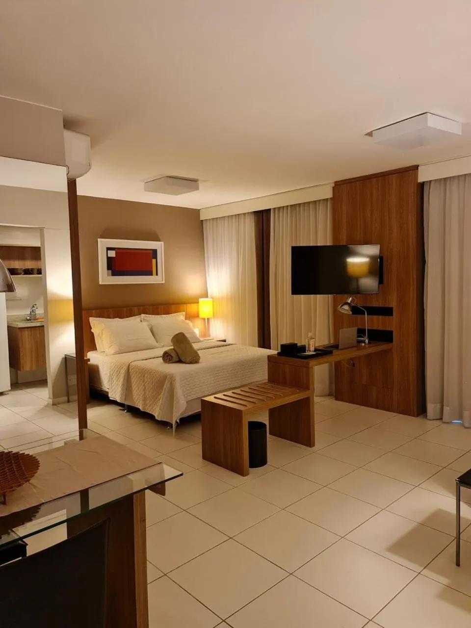 Communal lounge/ TV room, Bed in Rio stay RioCentroParque Olímpico