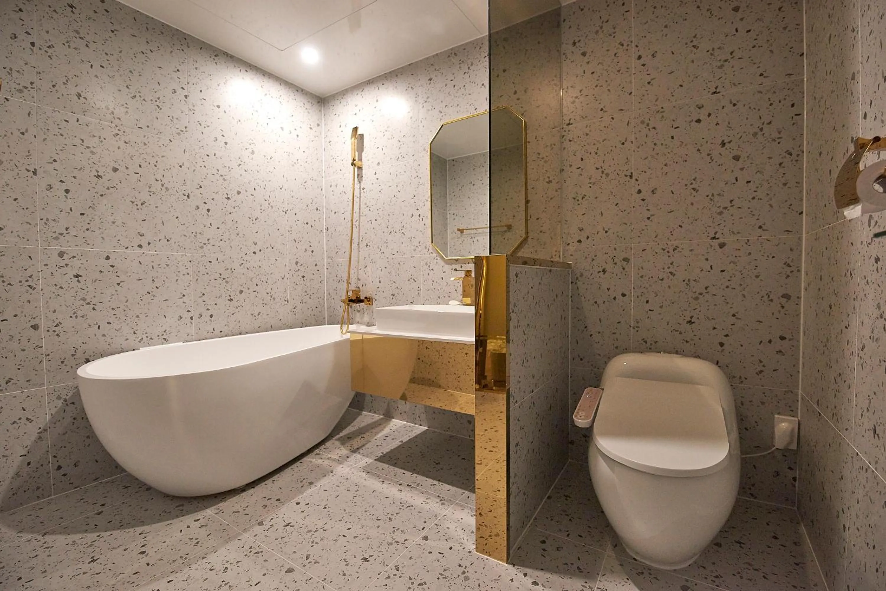 Bathroom in Denbasta Hotel