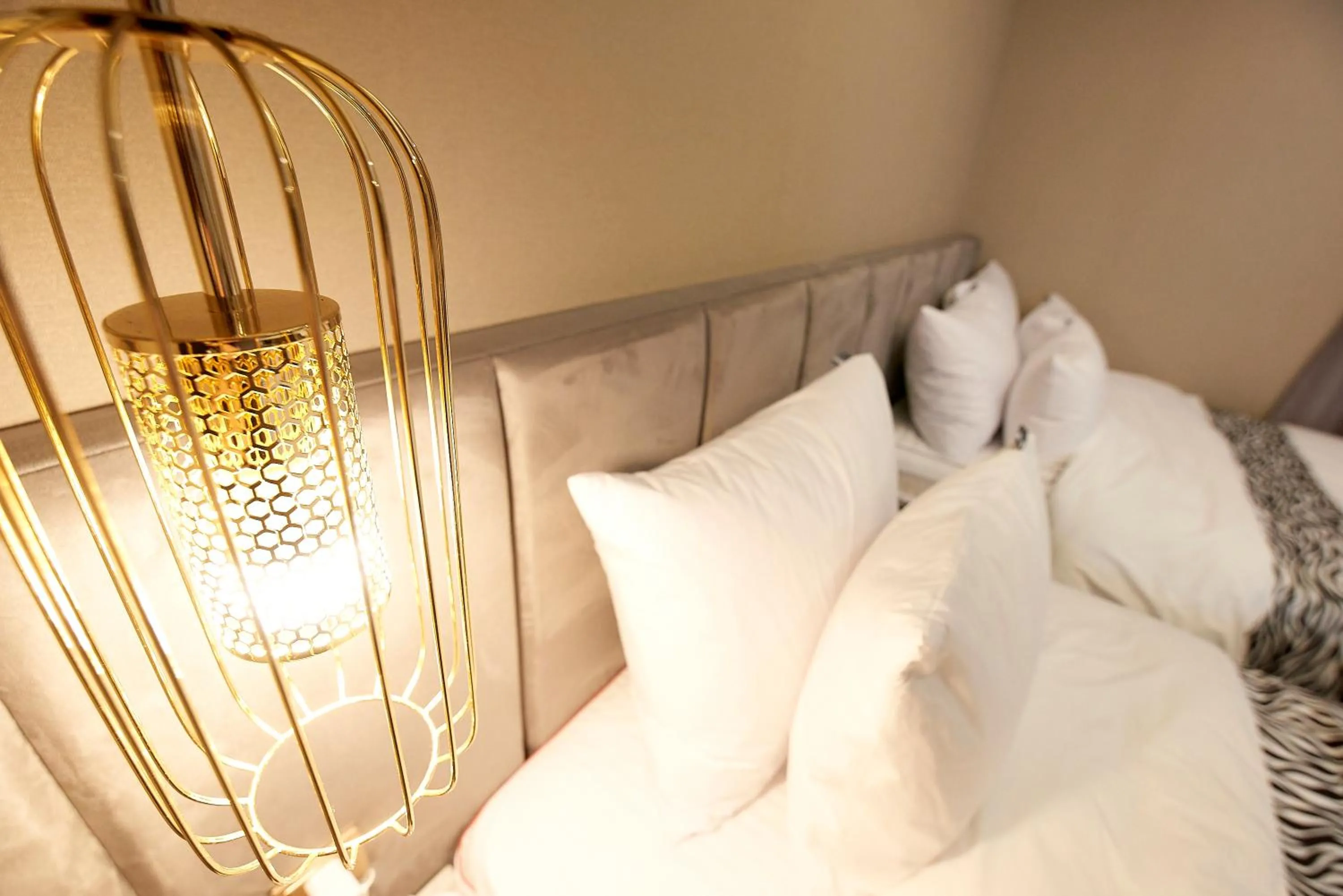 Bed in Denbasta Hotel