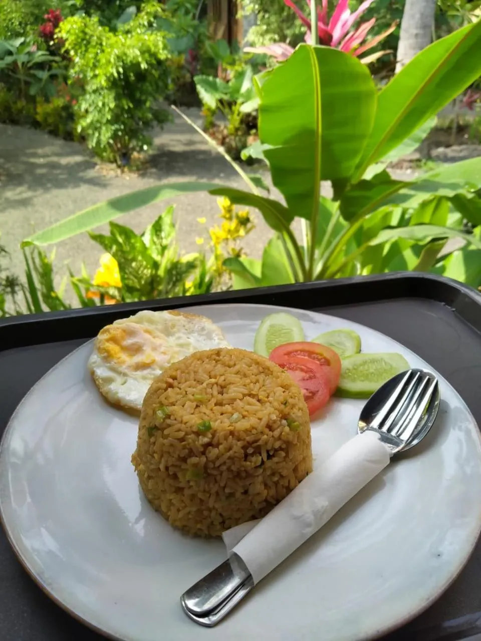Breakfast in Coconut Tree Cottages