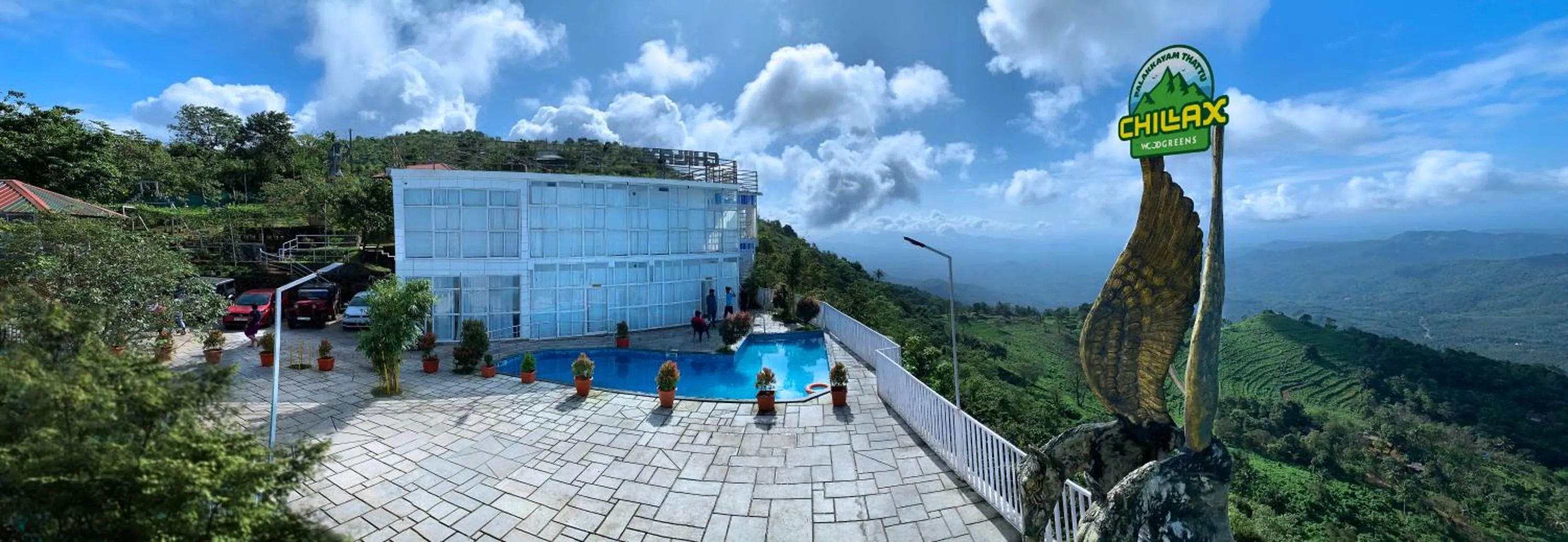 Pool view in CHILLAX Resorts Palakkayam THATTU