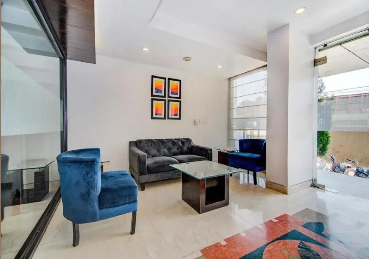 Lobby or reception in Hotel Rockland Panchsheel Enclave Lobby or reception in Hotel Rockland Panchsheel Enclave