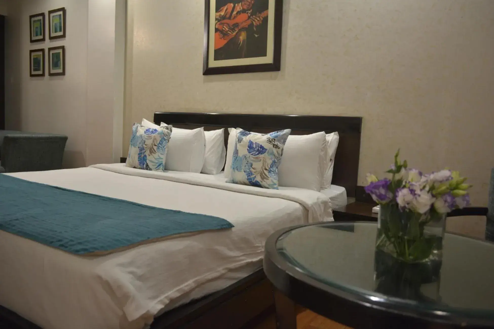 Bed in Hotel Rockland Panchsheel Enclave Bed in Hotel Rockland Panchsheel Enclave