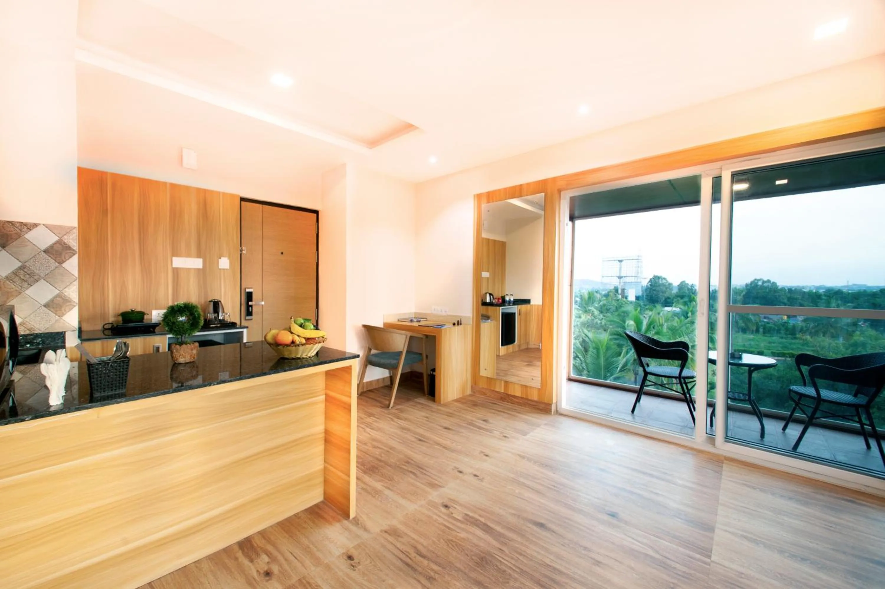 Seating area in ABM Boutique Hotel