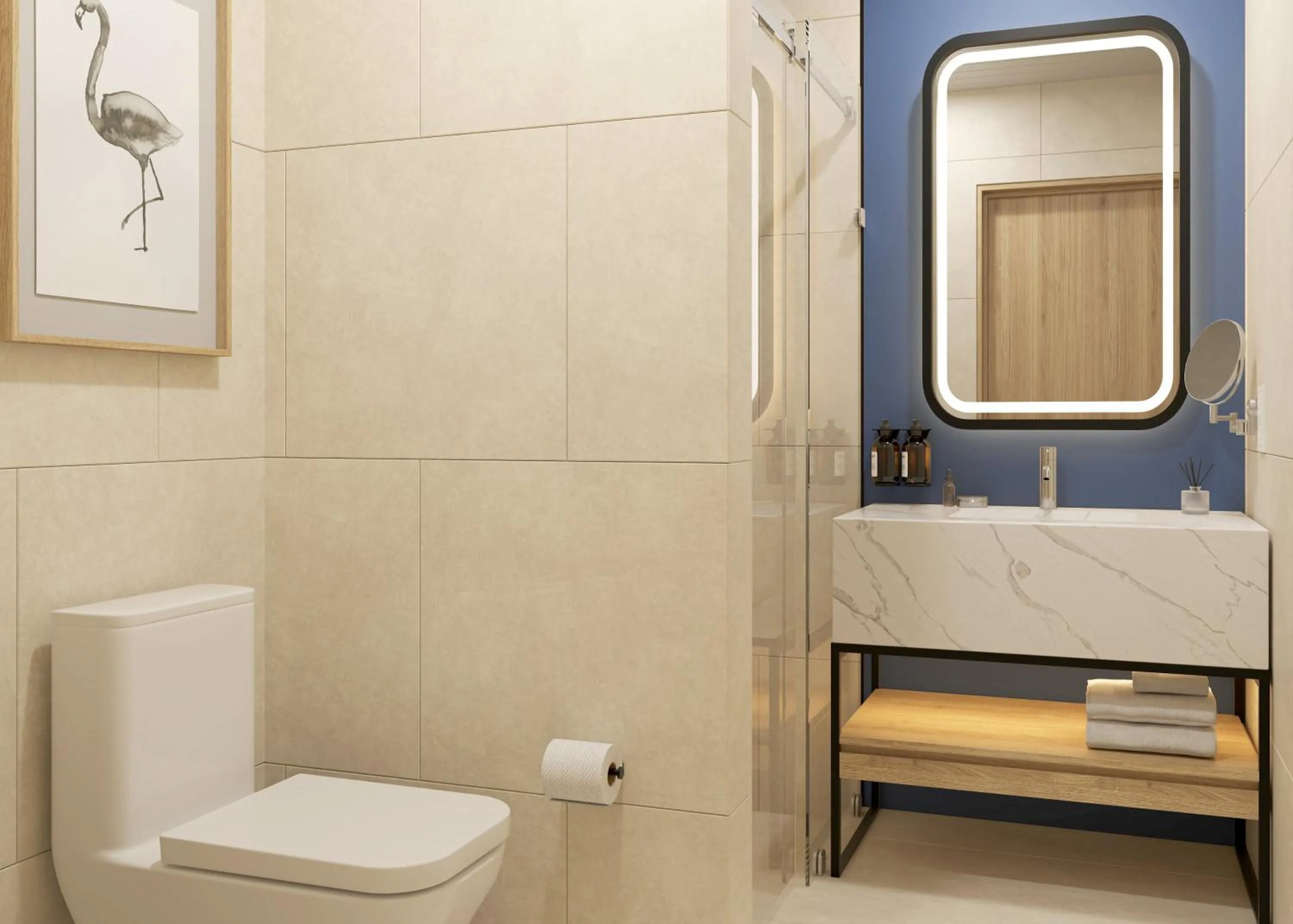 Bathroom in voco Surfside Aruba by IHG