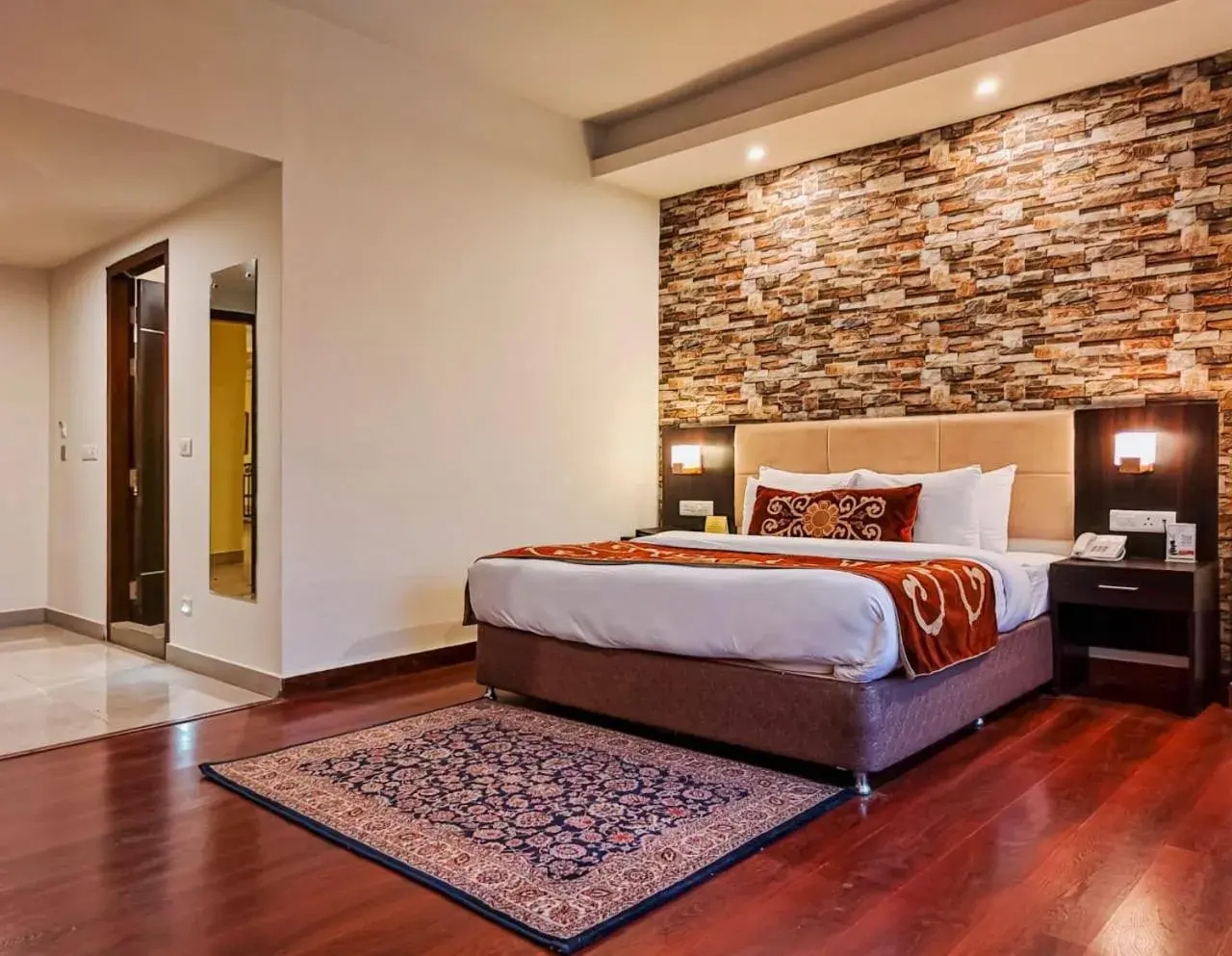 Bedroom in The Fern Denzong Hotel & Spa Gangtok, Series by Marriott Bedroom in The Fern Denzong Hotel & Spa Gangtok, Series by Marriott