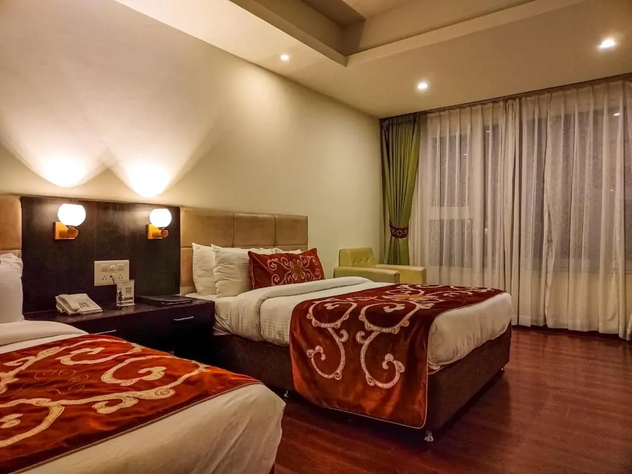 Bedroom, Bed in The Fern Denzong Hotel & Spa Gangtok, Sikkim Bedroom, Bed in The Fern Denzong Hotel & Spa Gangtok, Sikkim