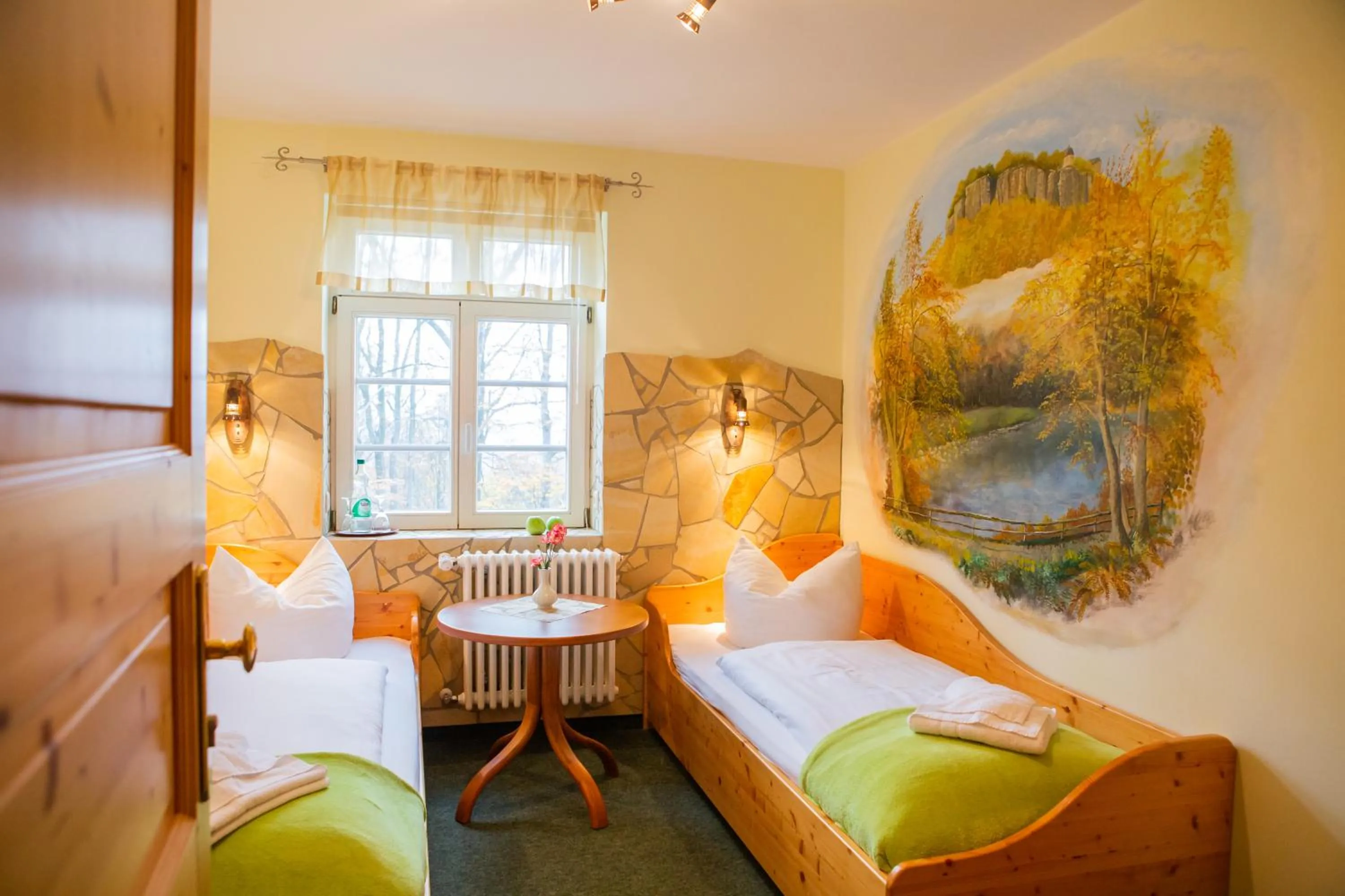 Decorative detail, Bed in Gasthof Ungerberg