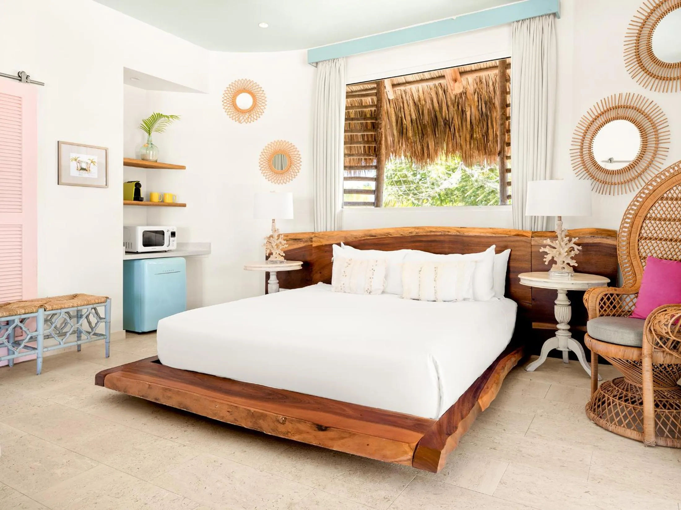 Bed in Boardwalk Boutique Hotel Aruba - Adults Only