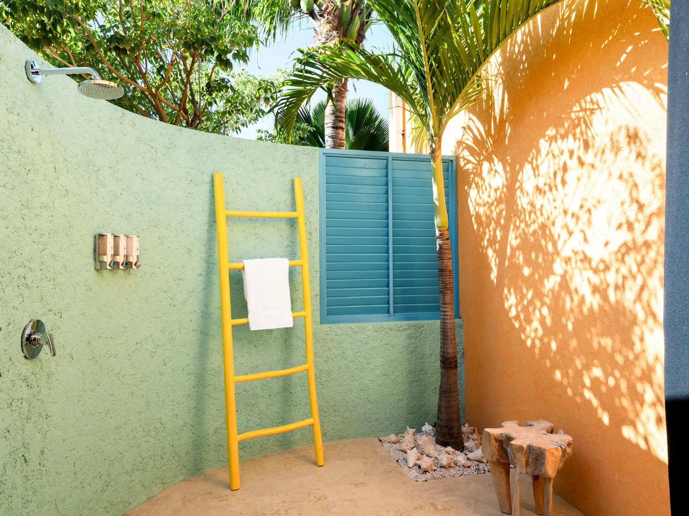Shower in Boardwalk Boutique Hotel Aruba - Adults Only