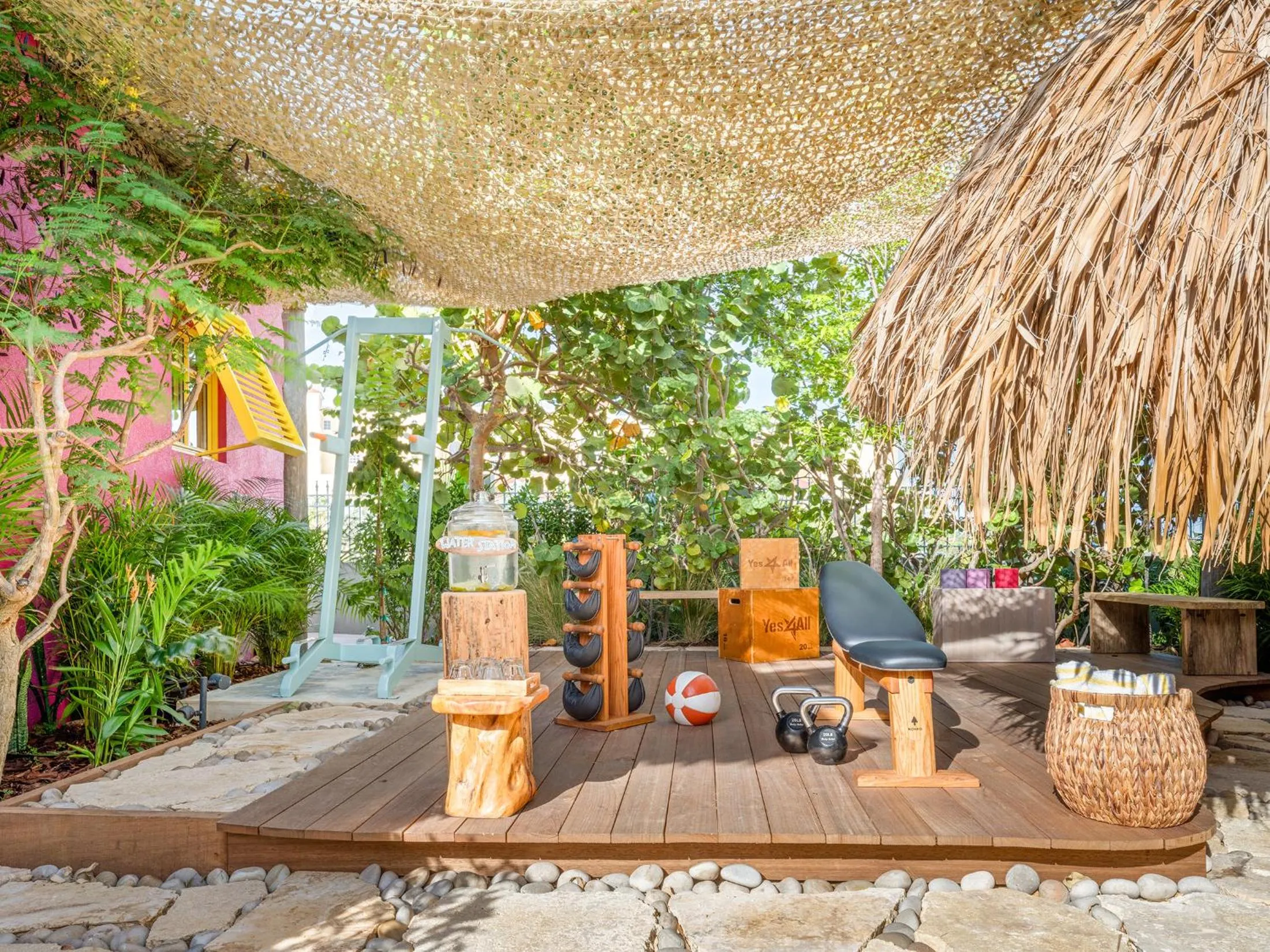 Fitness centre/facilities in Boardwalk Boutique Hotel Aruba - Adults Only