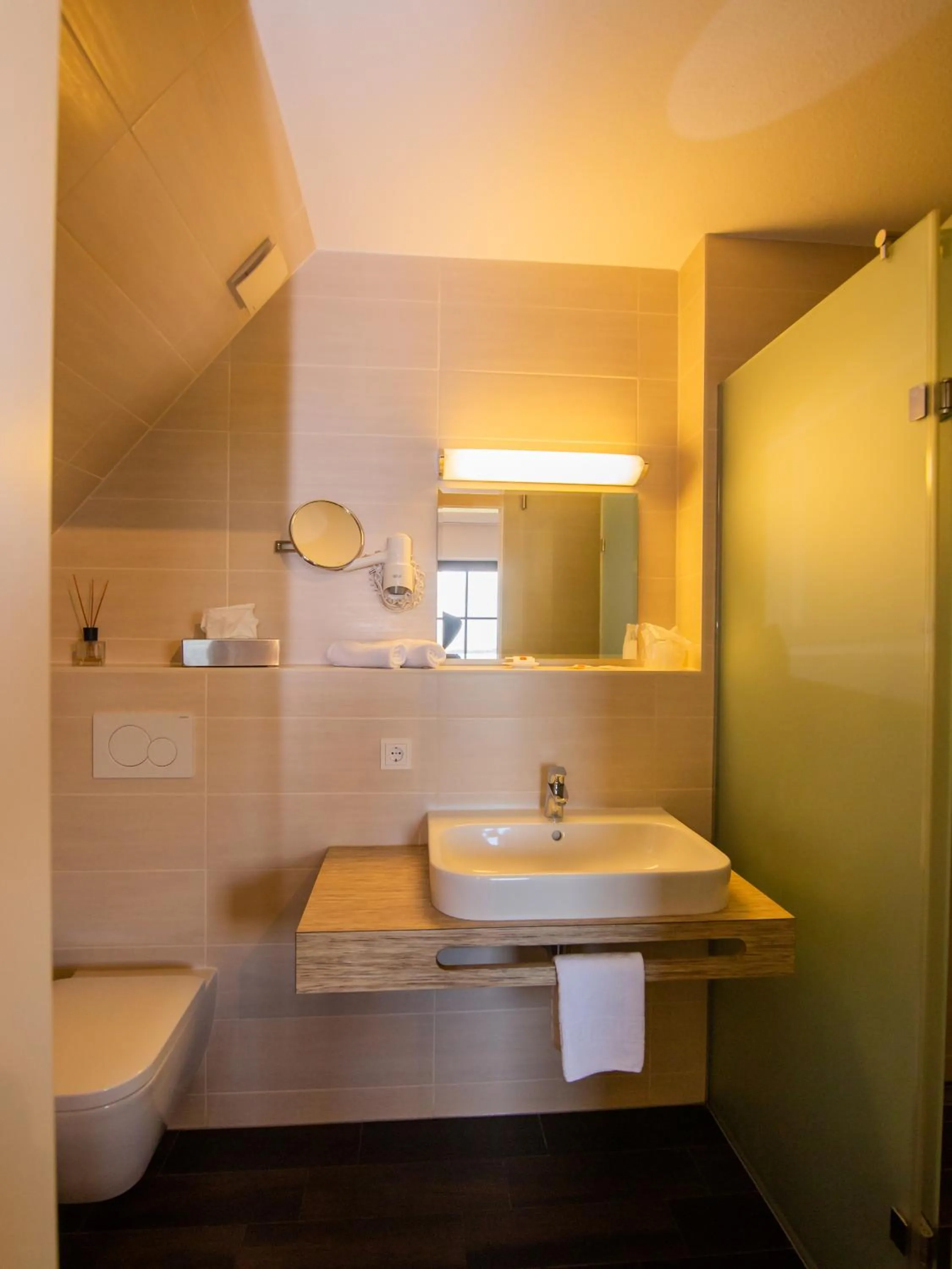 Toilet in Berggasthof Götzinger Höhe