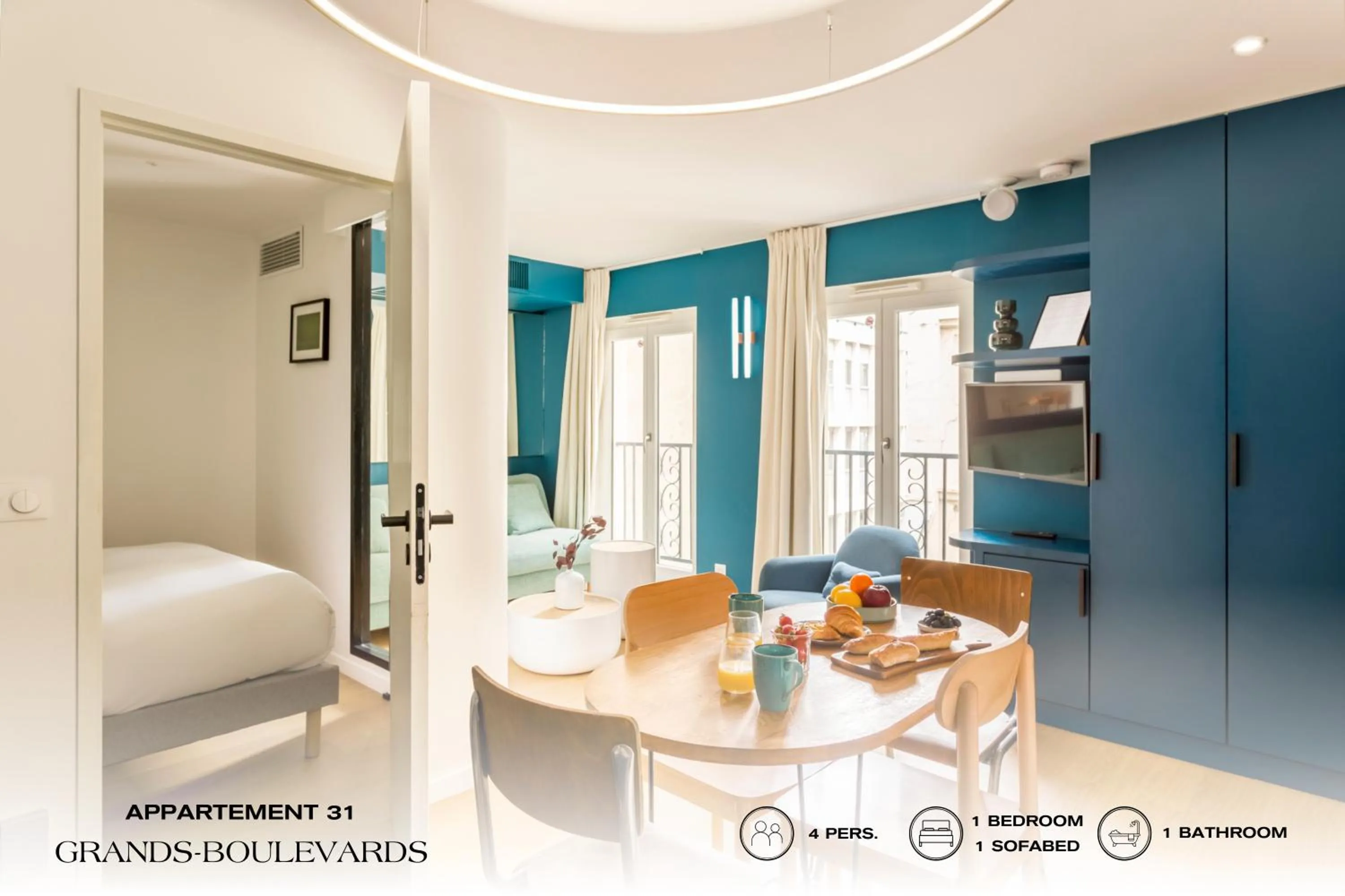 Bed in Beauquartier - Grands Boulevards