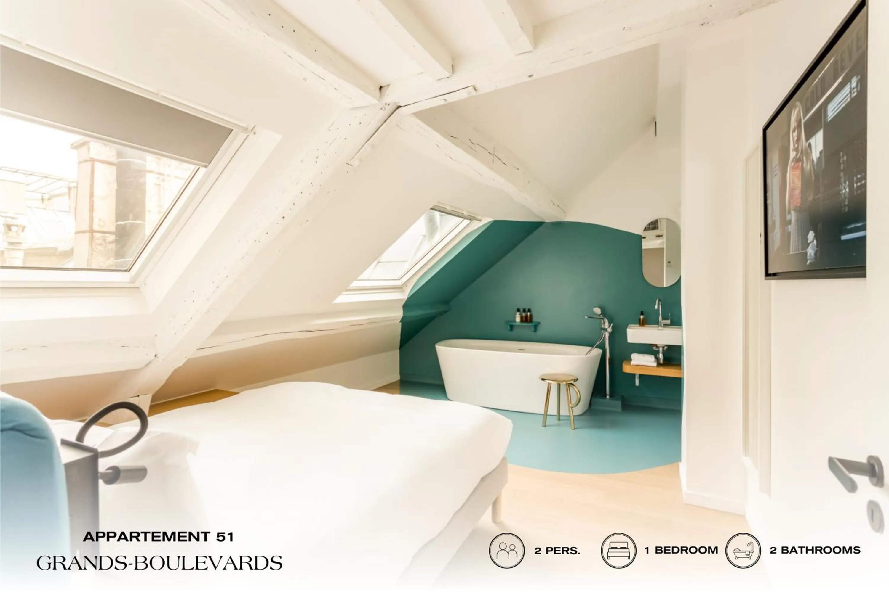 Photo of the whole room, Bed in Beauquartier - Grands Boulevards