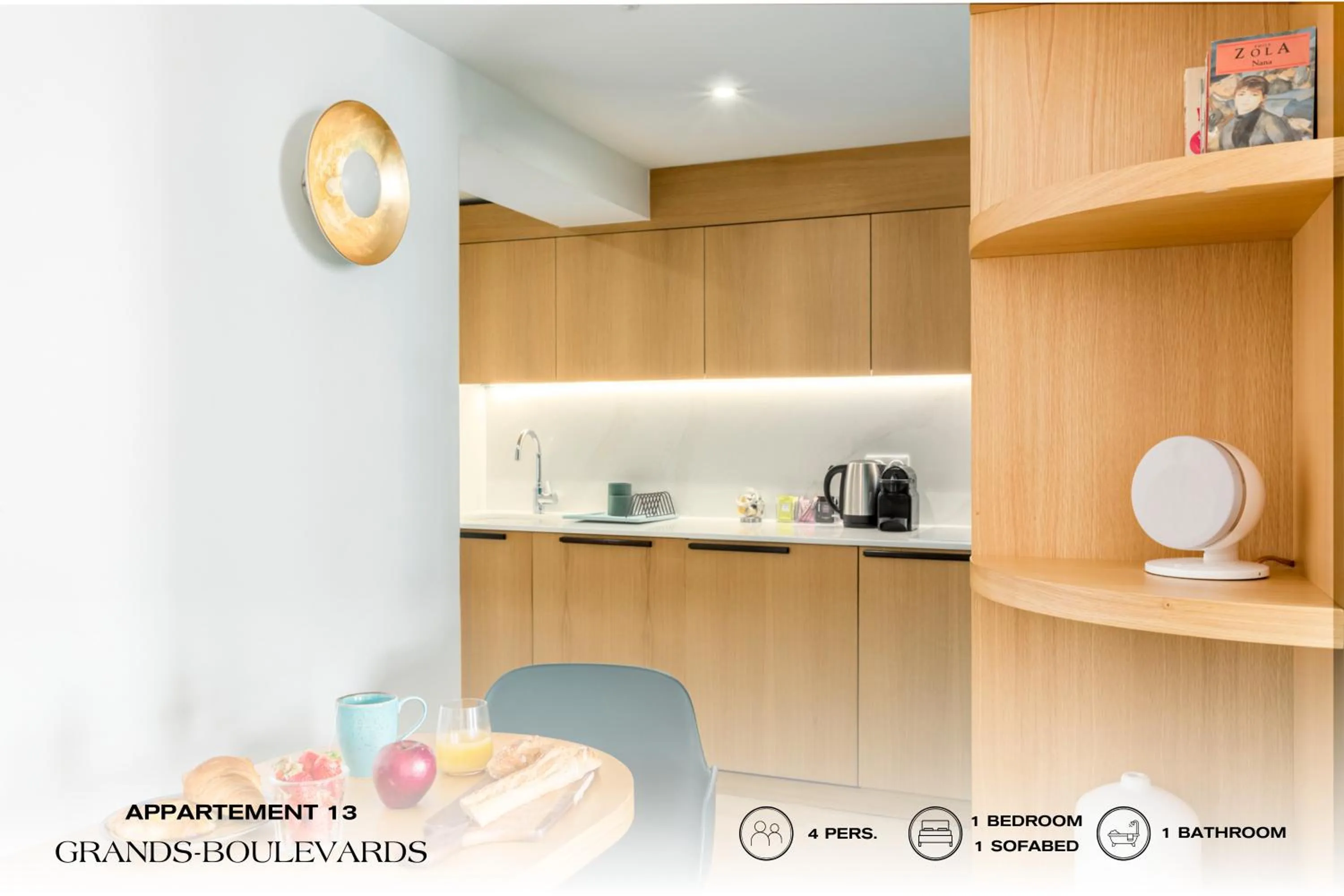 Kitchen or kitchenette in Beauquartier - Grands Boulevards