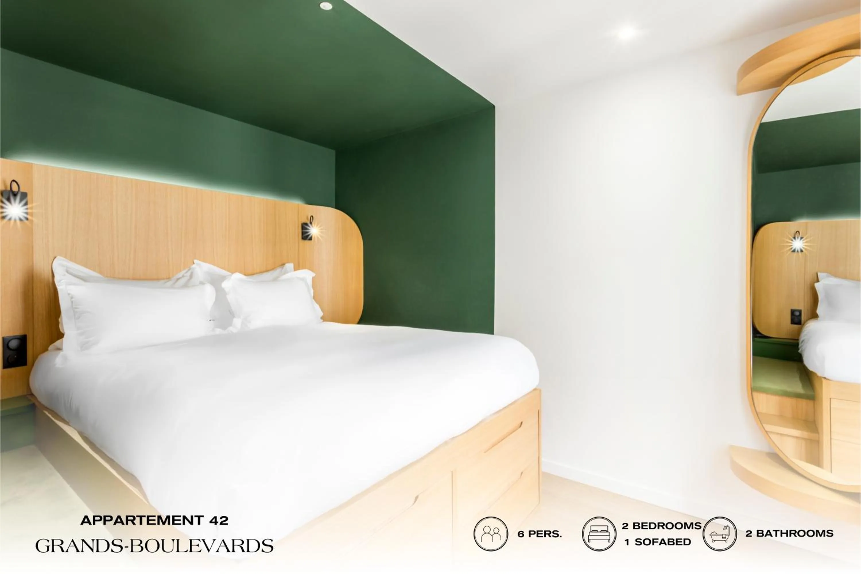 Bed in Beauquartier - Grands Boulevards