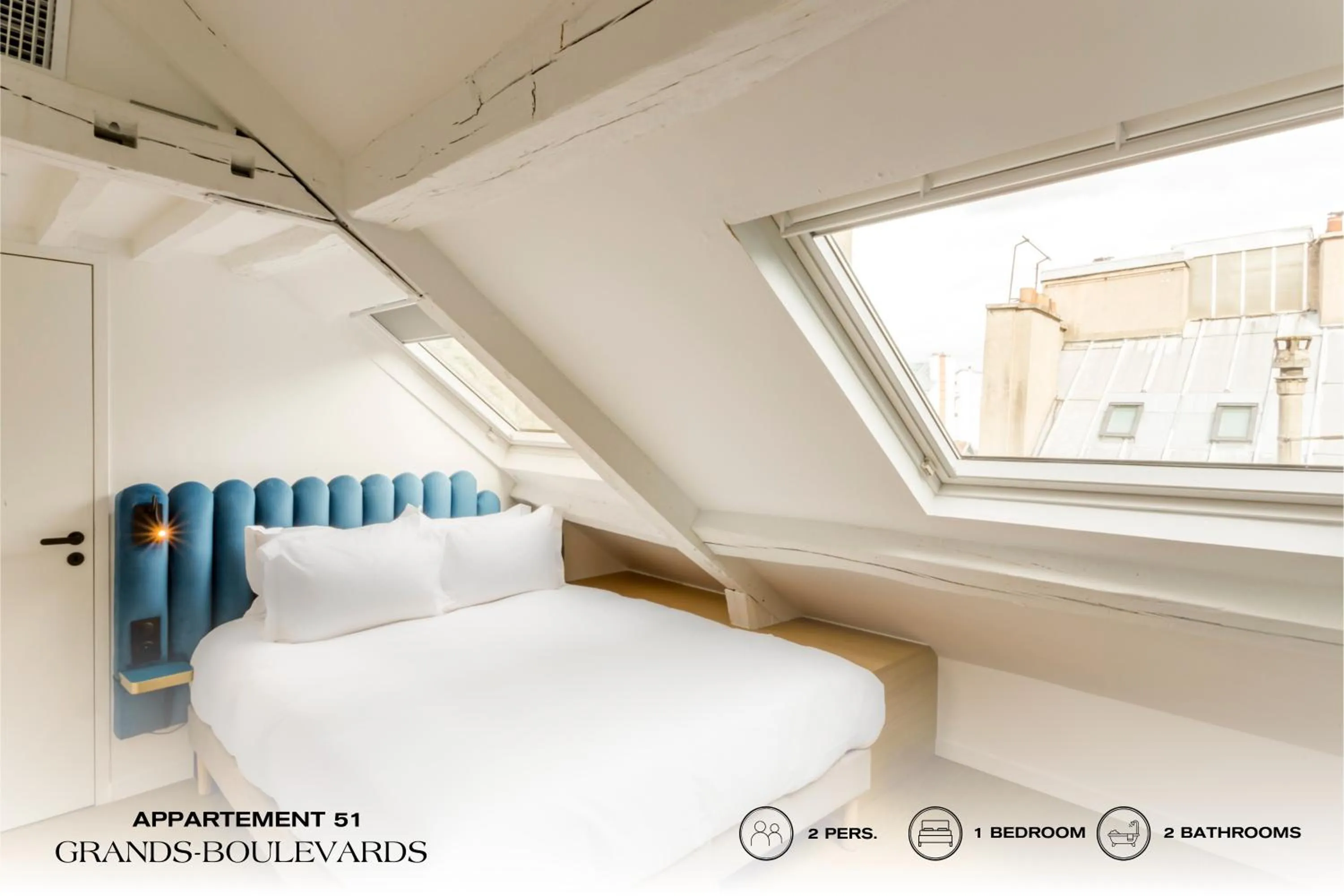 Photo of the whole room, Bed in Beauquartier - Grands Boulevards