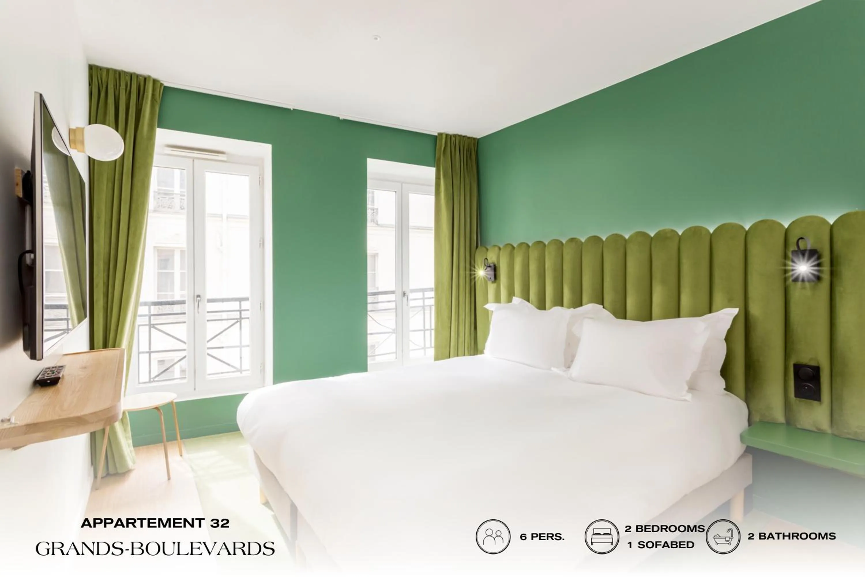 Bed in Beauquartier - Grands Boulevards