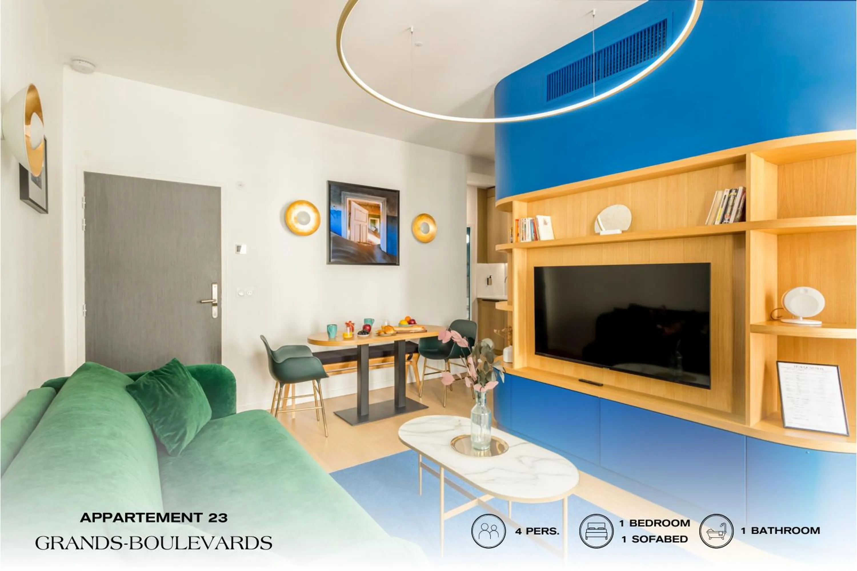 Living room in Beauquartier - Grands Boulevards