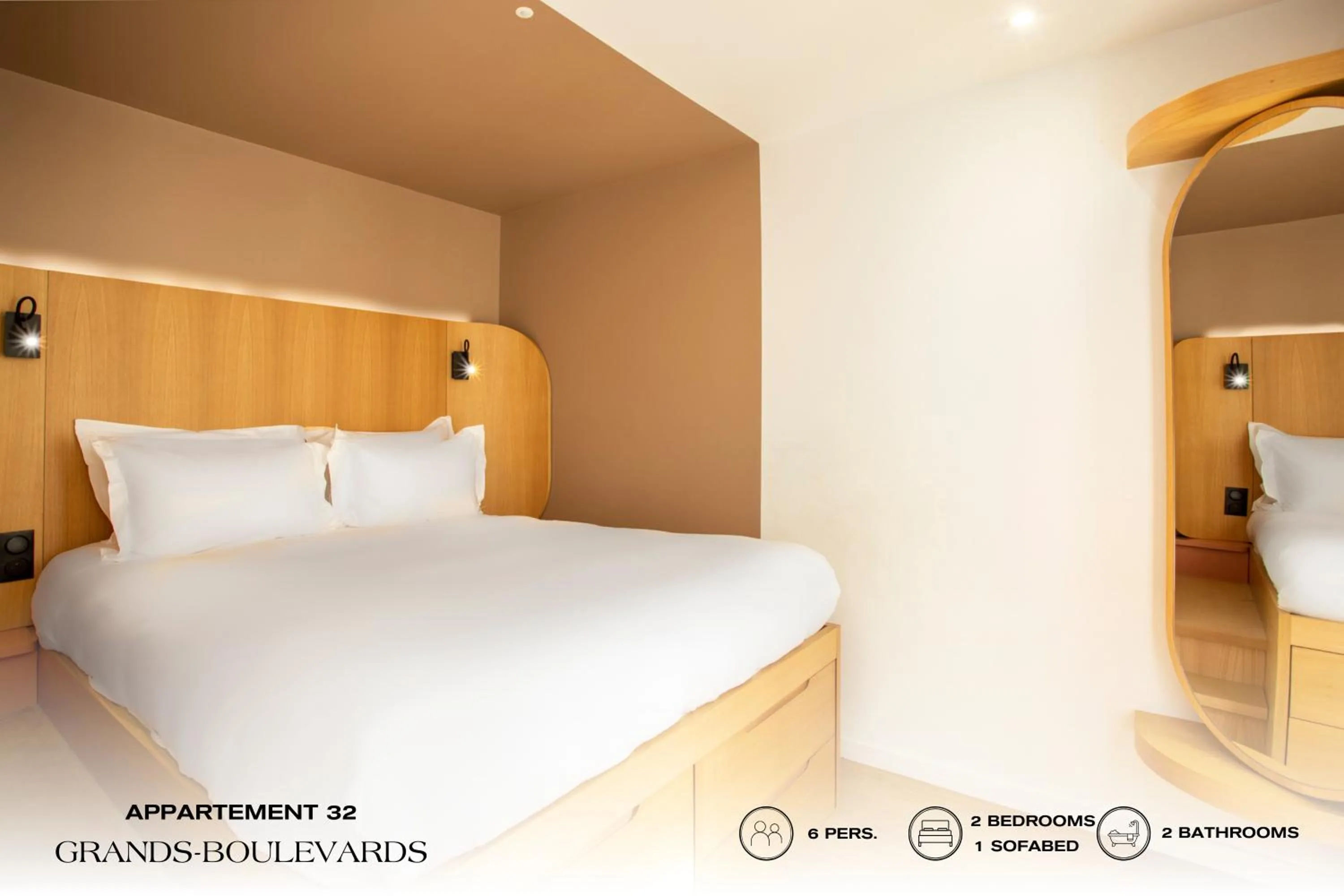 Bed in Beauquartier - Grands Boulevards