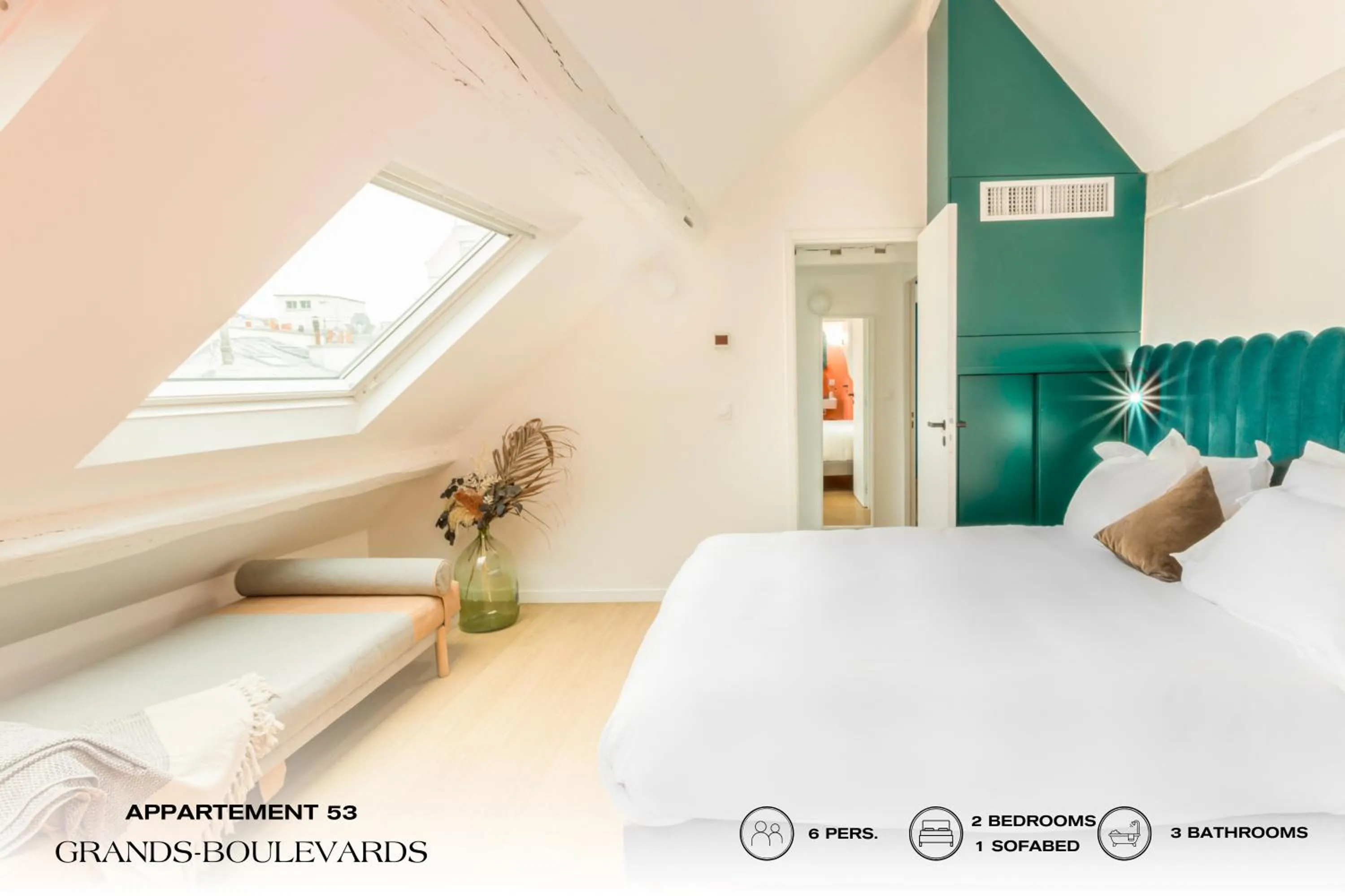 Bed in Beauquartier - Grands Boulevards