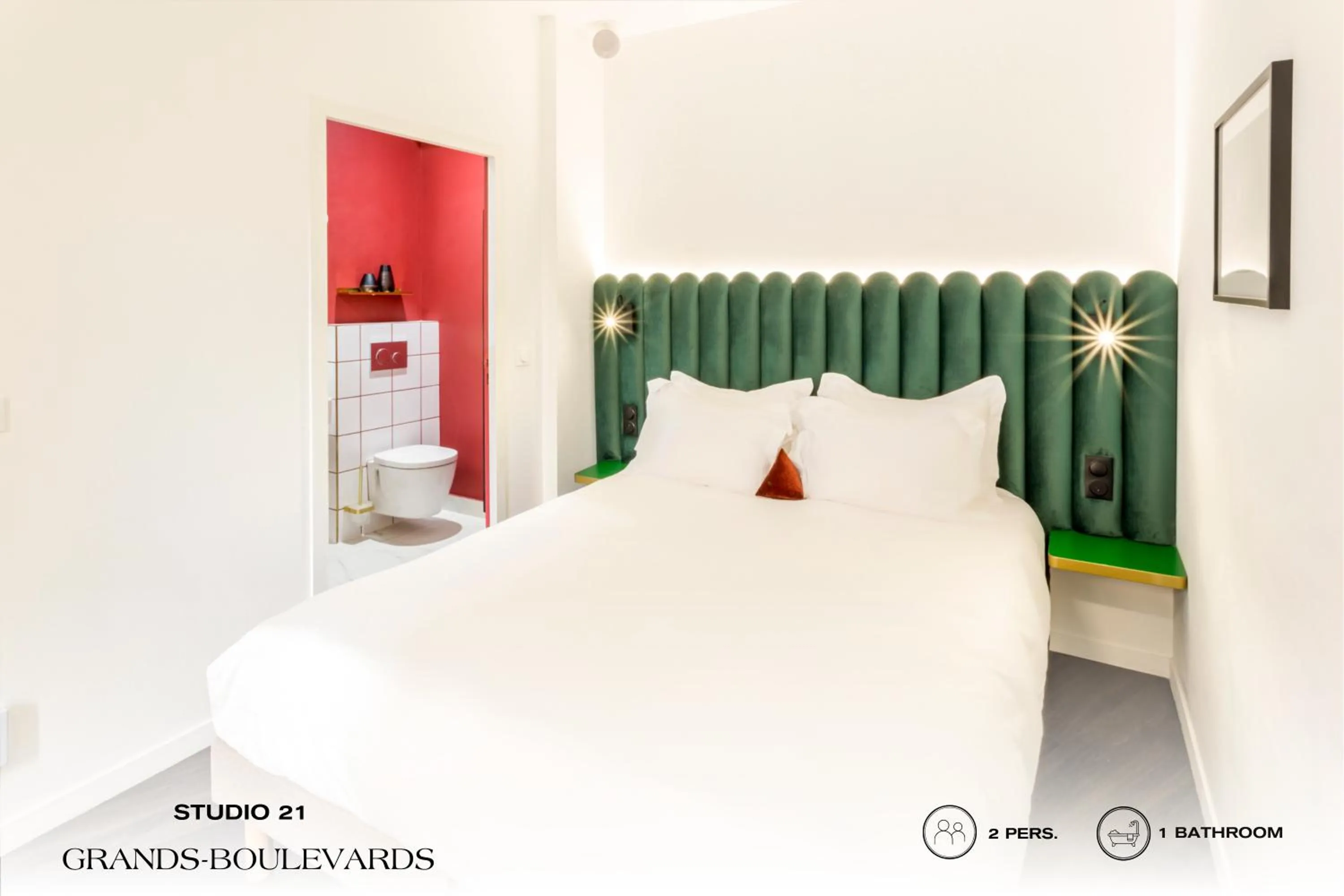 Toilet, Bed in Beauquartier - Grands Boulevards