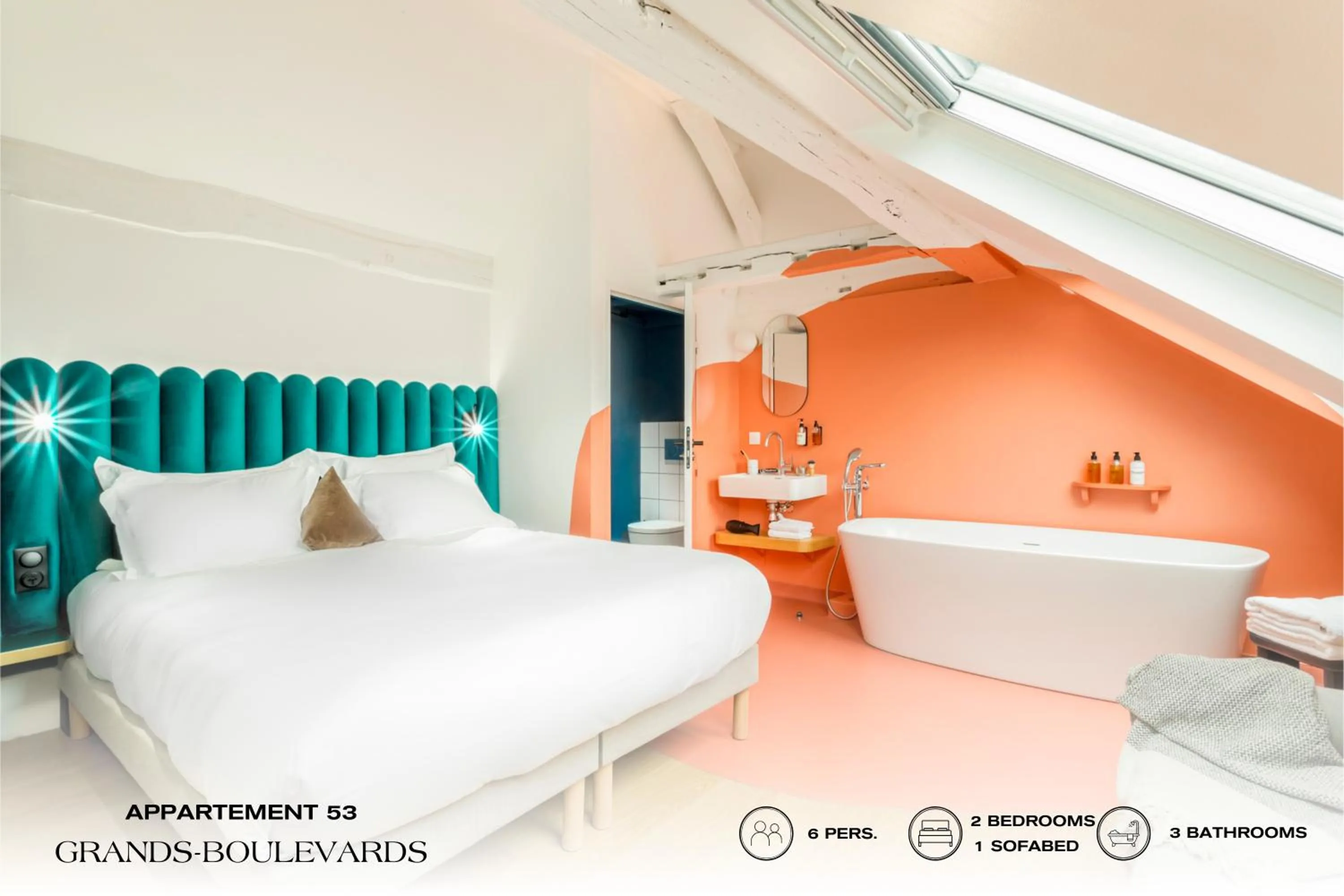 Bedroom, Bed in Beauquartier - Grands Boulevards