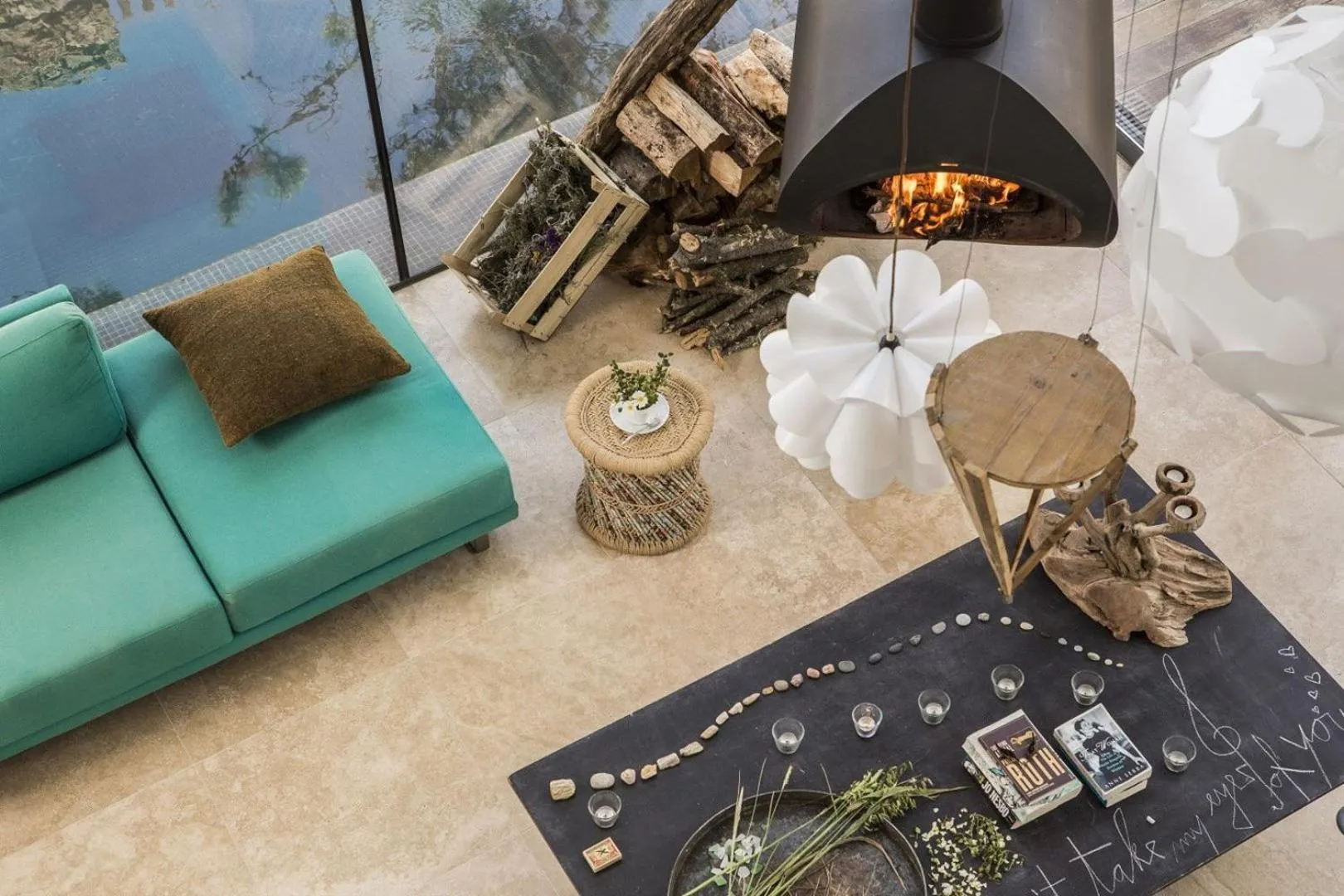 Living room in Areias do Seixo Villas