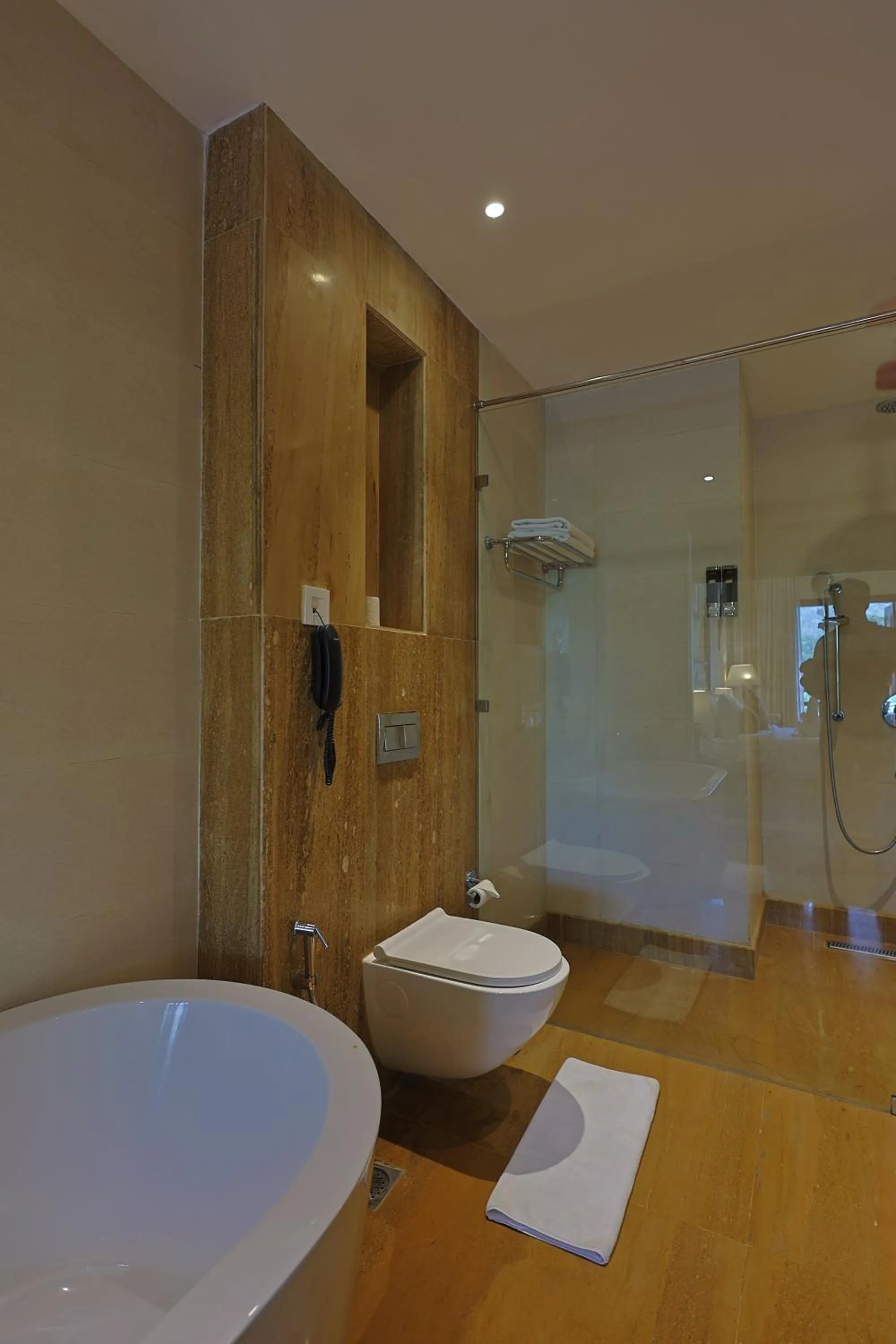 Shower in Punarnava Resort & Spa