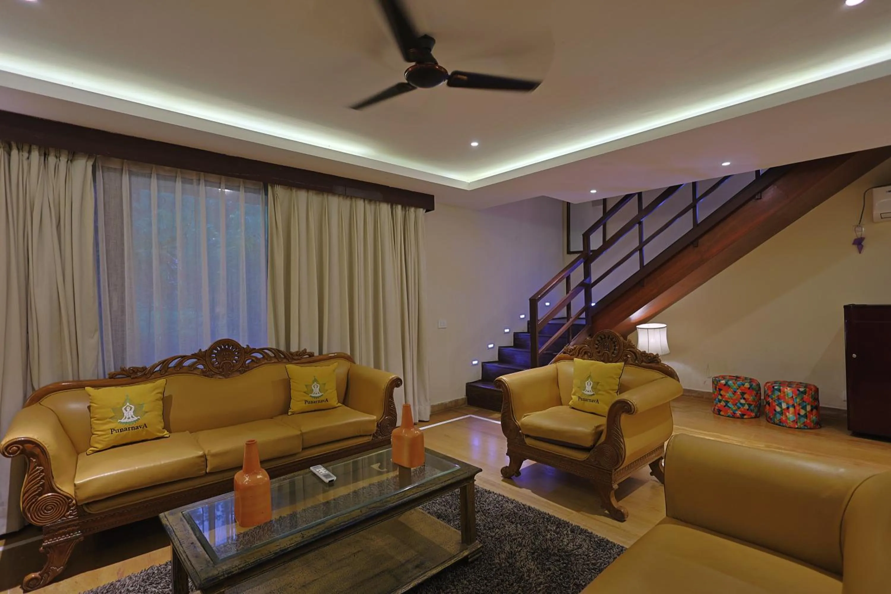 Living room in Punarnava Resort & Spa