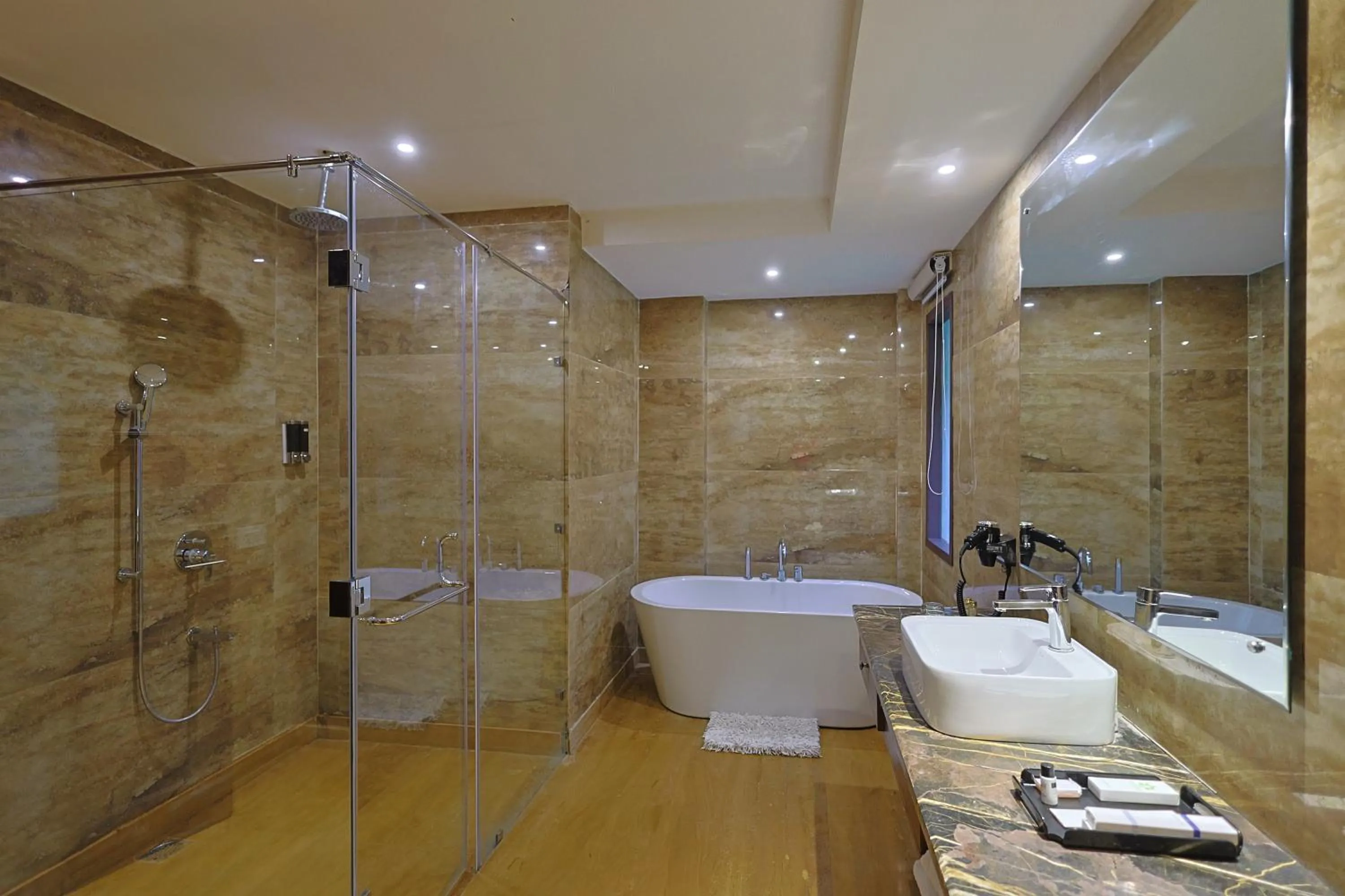 Shower in Punarnava Resort & Spa