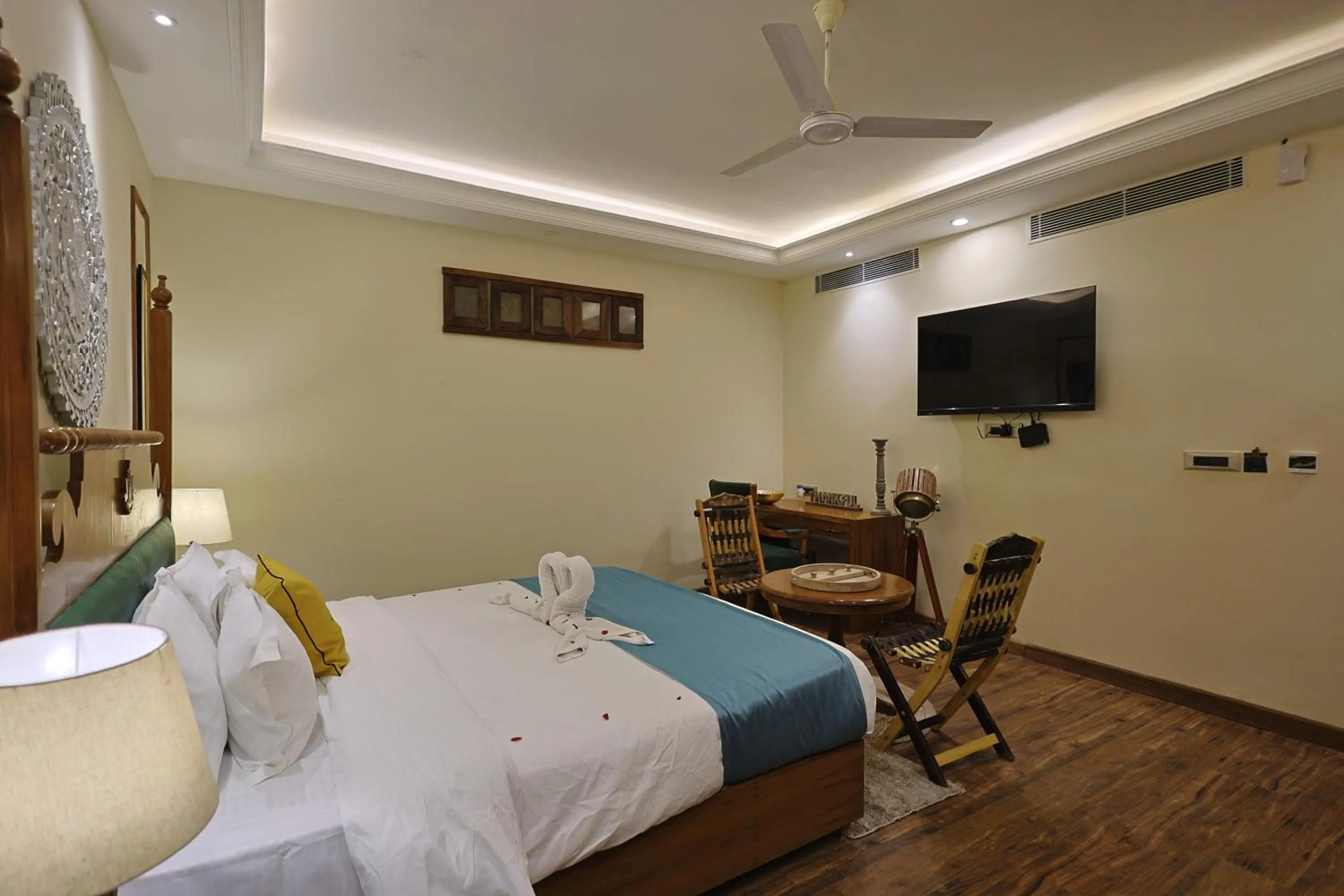 Bedroom, Bed in Punarnava Resort & Spa