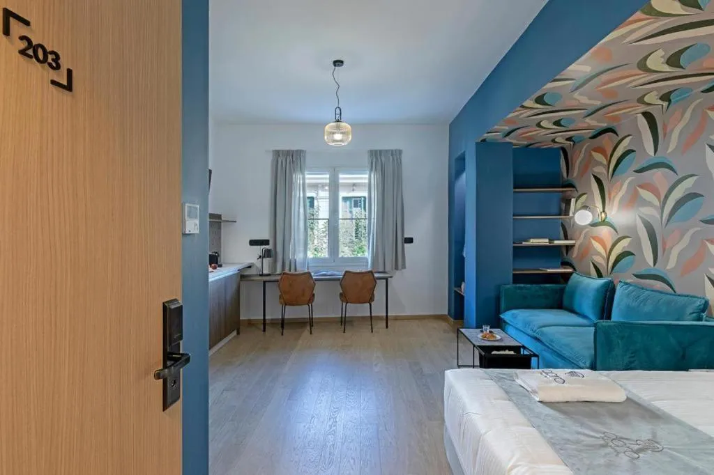 Living room, Bed in Acro Urban Suites