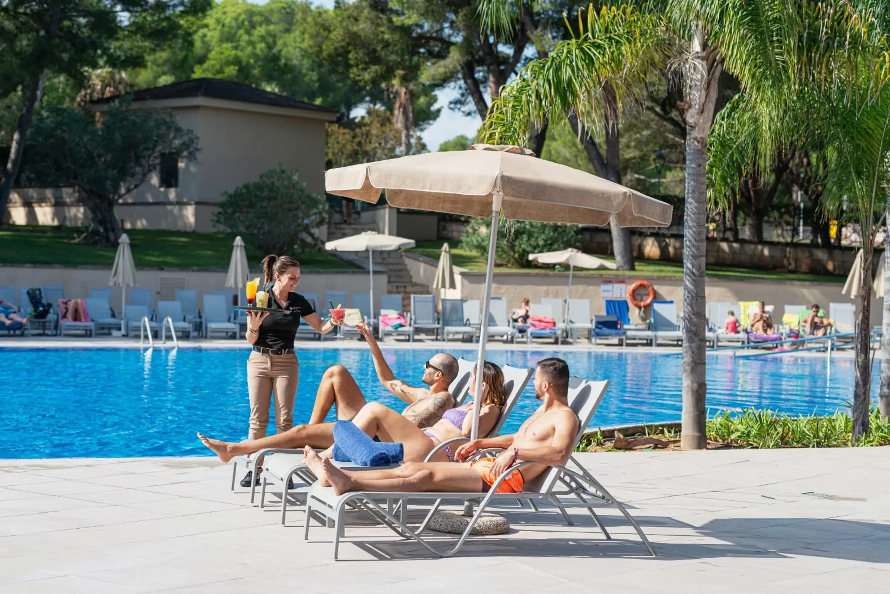 Swimming pool in Can Picafort Palace Swimming pool in Can Picafort Palace