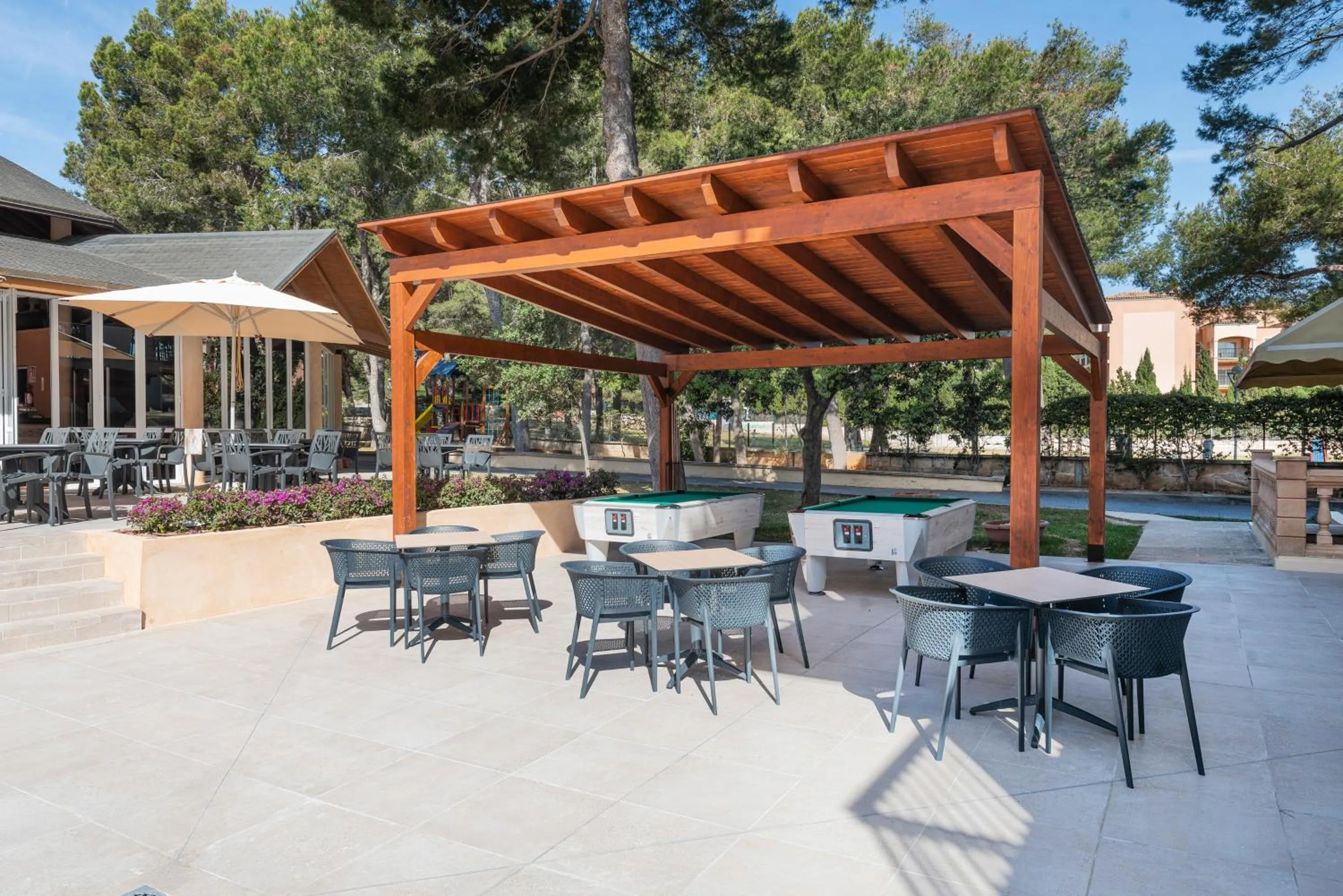 Patio in Can Picafort Palace